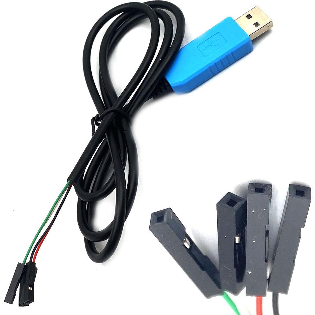 Cable Serial USB a TTL Kiro&Seeu PL2303TA 1.2m para Raspberry Pi