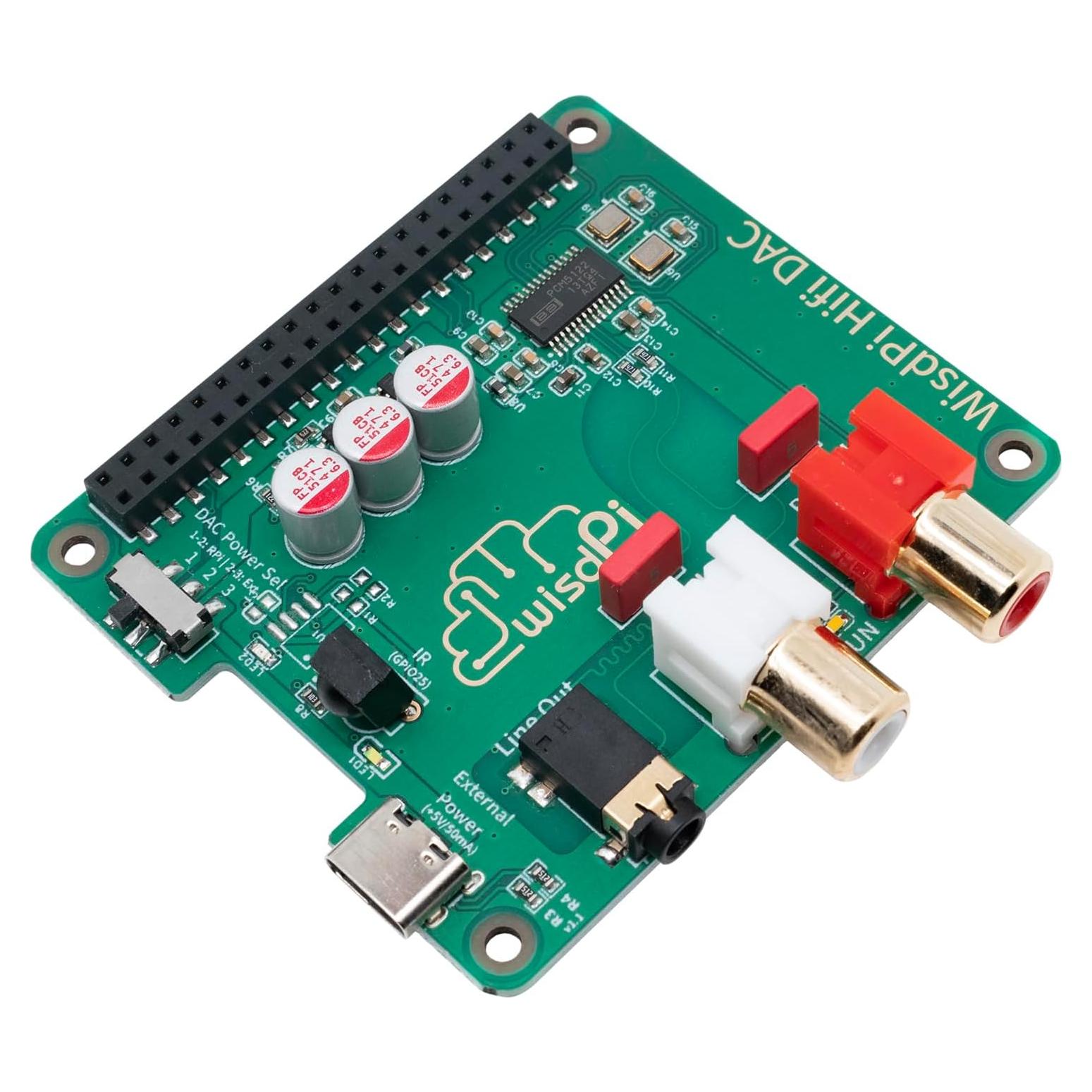 Tarjeta de expansión de audio HiFi DAC HAT SevenSenses para Raspberry Pi