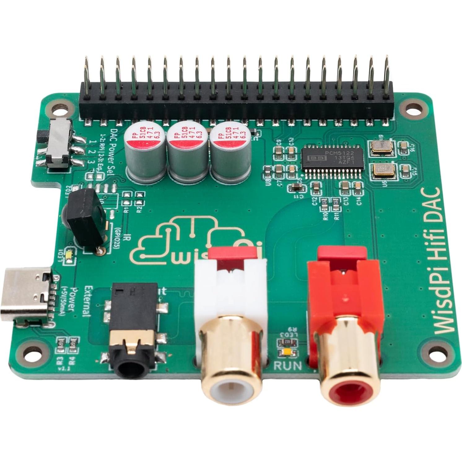 Tarjeta de expansión de audio HiFi DAC HAT SevenSenses para Raspberry Pi