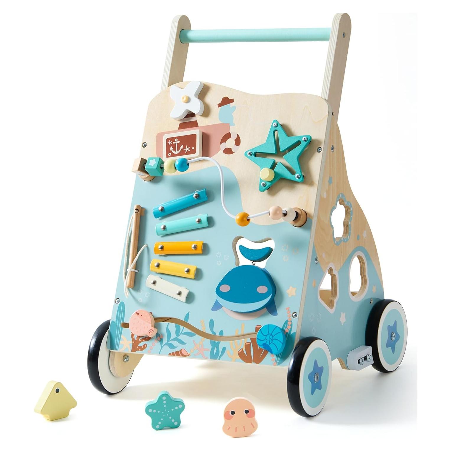 Andador de Madera ROBOTIME Oceánico 6 en 1 para Bebés