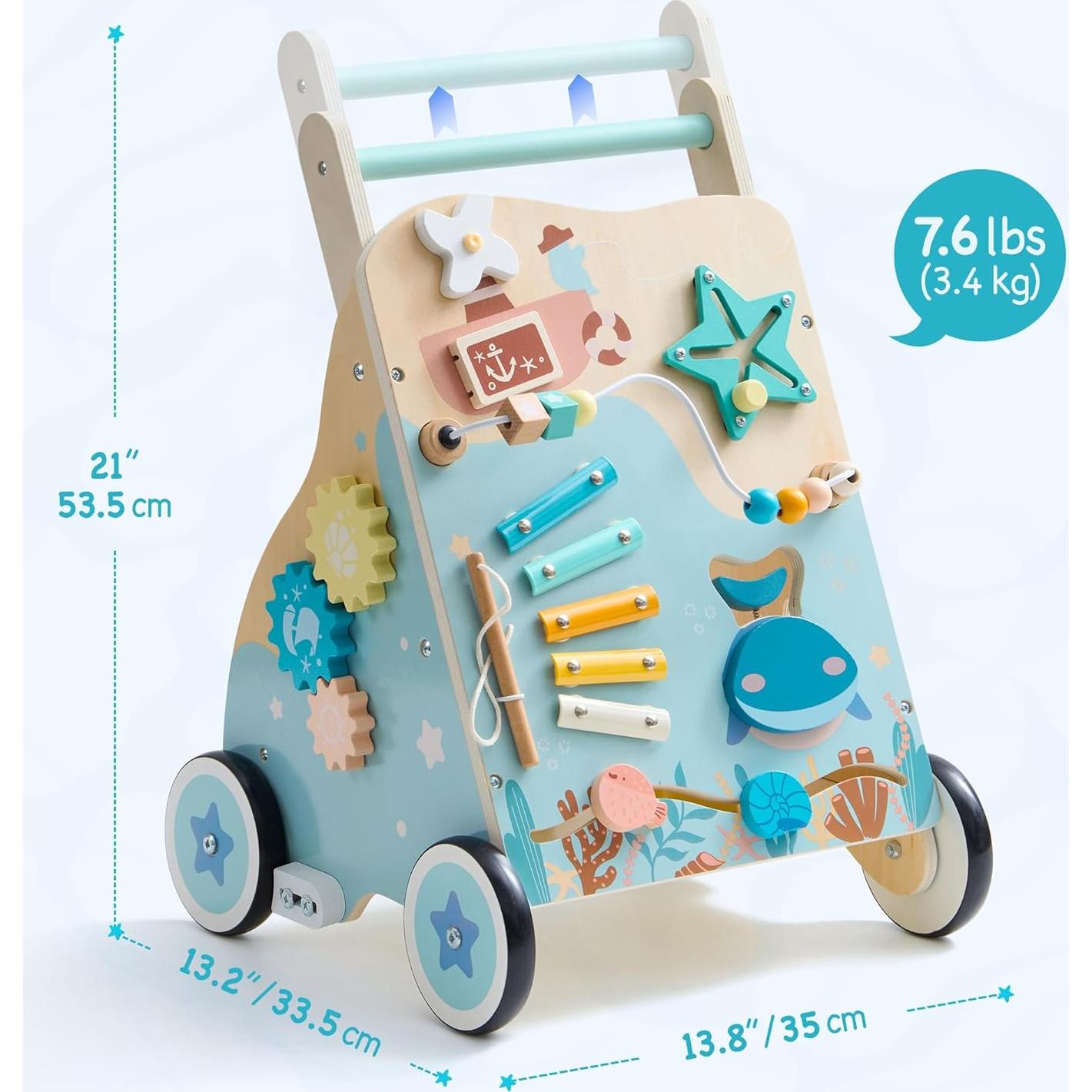 Andador de Madera ROBOTIME Oceánico 6 en 1 para Bebés