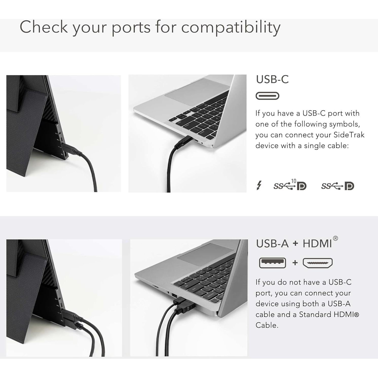 Monitor Portátil Stand Steady 15.6" FHD 1080P USB HDMI