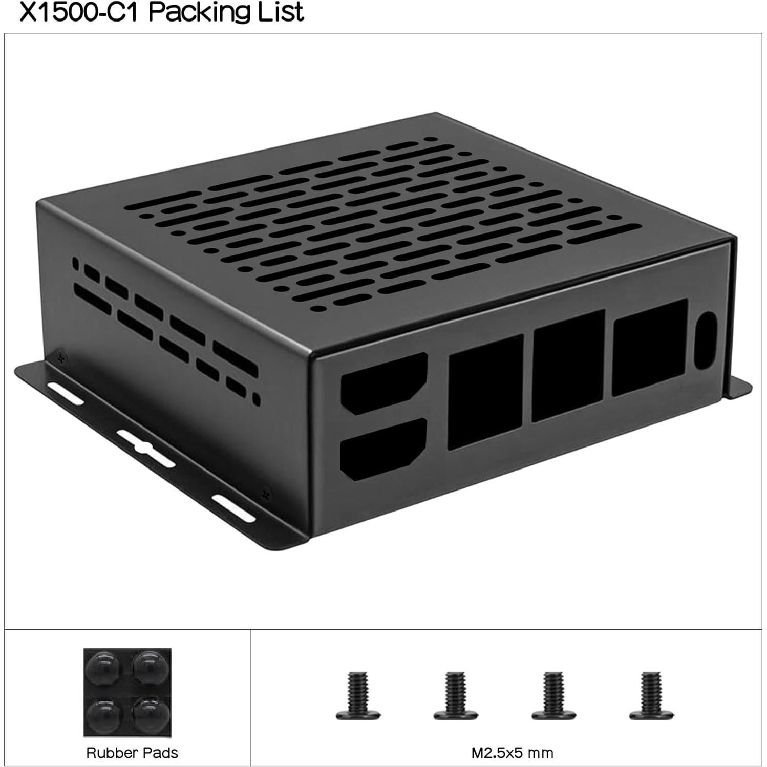 Caja de Metal Geekworm X1500-C1 para Raspberry Pi CM5