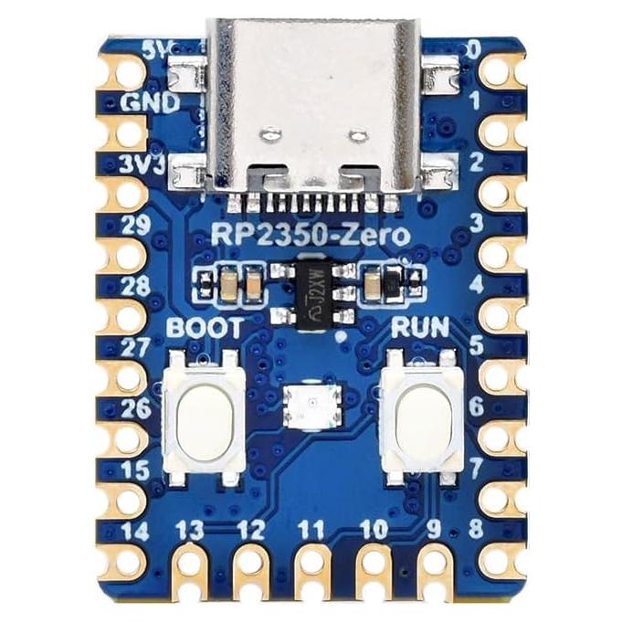 Placa de Desarrollo Waveshare RP2350-Zero Mini, Doble Núcleo, 7x5x2.2 cm