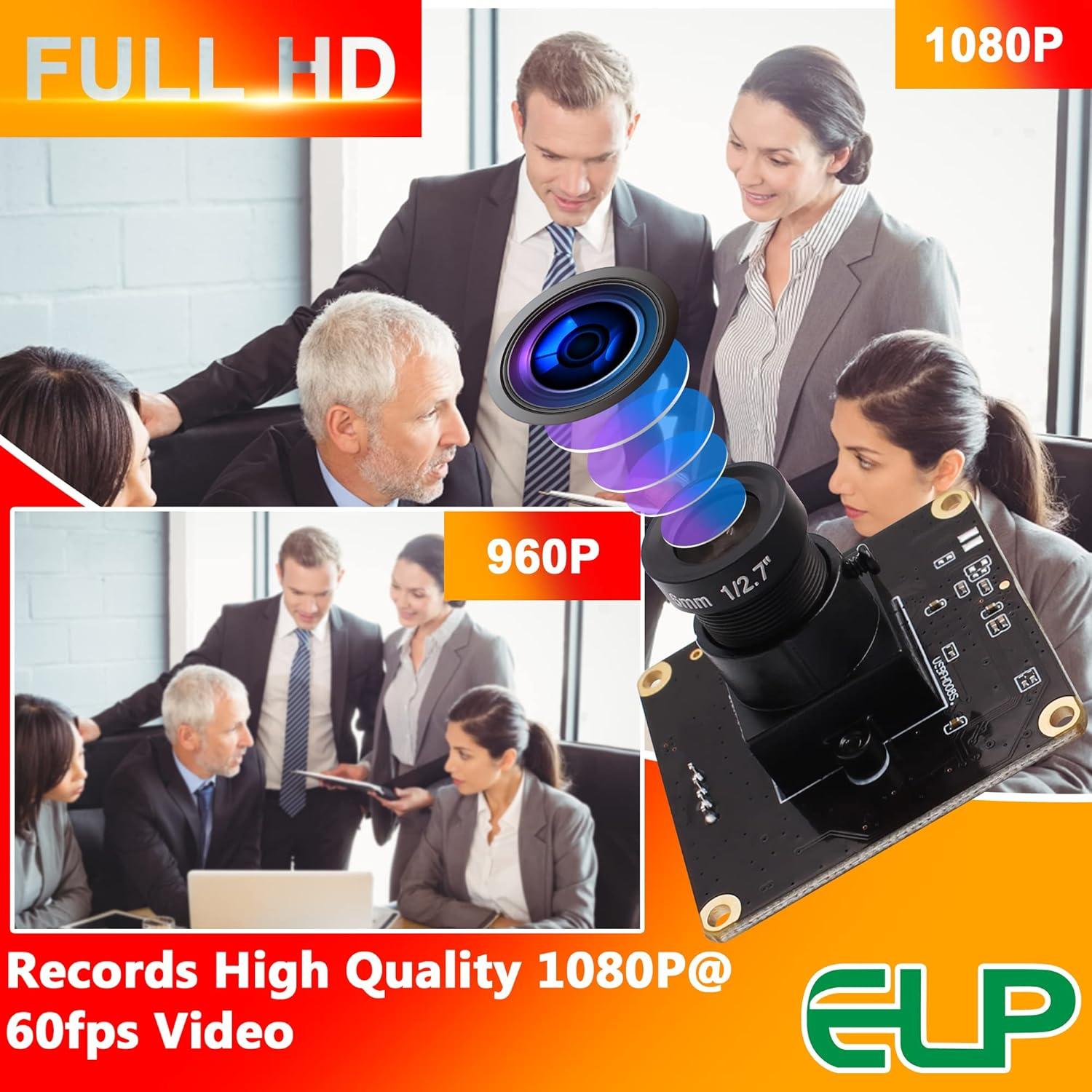 Módulo de Cámara USB ELP 1080P Gran Angular 260fps Mini