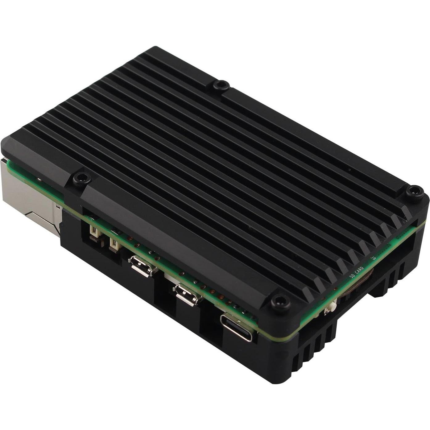 Funda de Aluminio ZDE para Raspberry Pi 5 con Ventilador