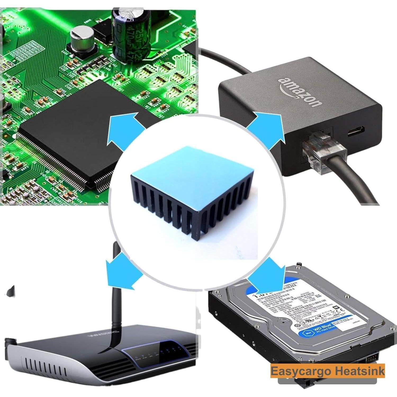 Kit de Disipadores de Calor Easycargo 10pcs 25mm Aluminio