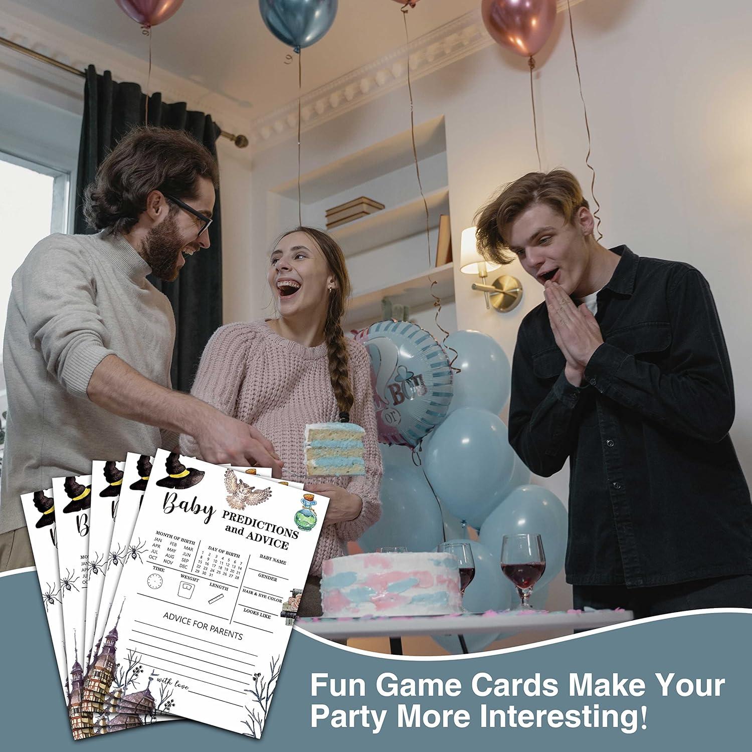 Juego de Fiesta Baby Shower ONDTOM 30 Tarjetas Mágicas