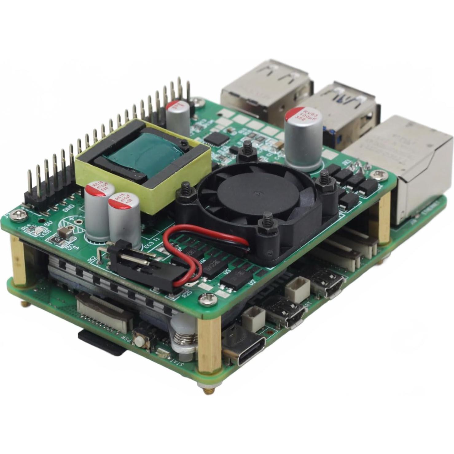 HAT PoE DSLRKIT para Raspberry Pi 5 DC 5V 4.5A 22.5W