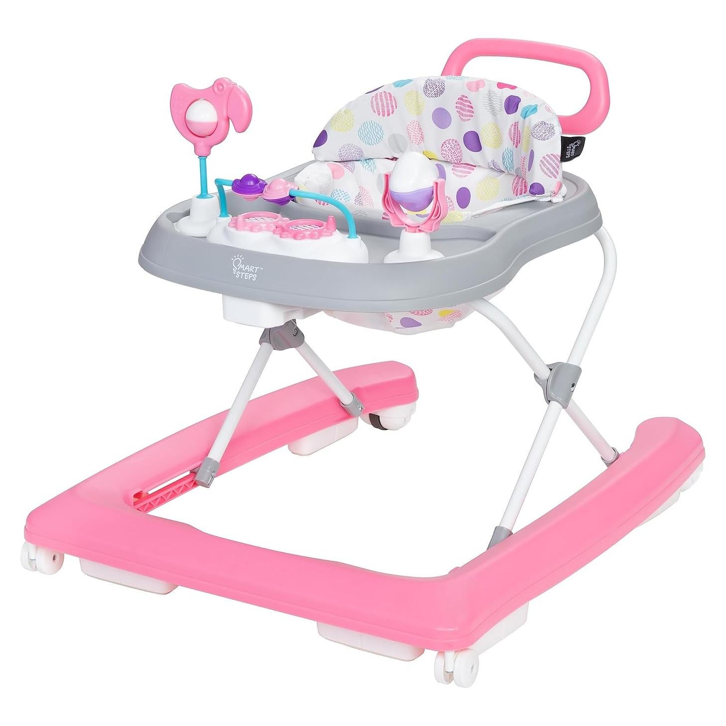 Andador Smart Steps Trend Plus 2-en-1 Rosa con Juguetes