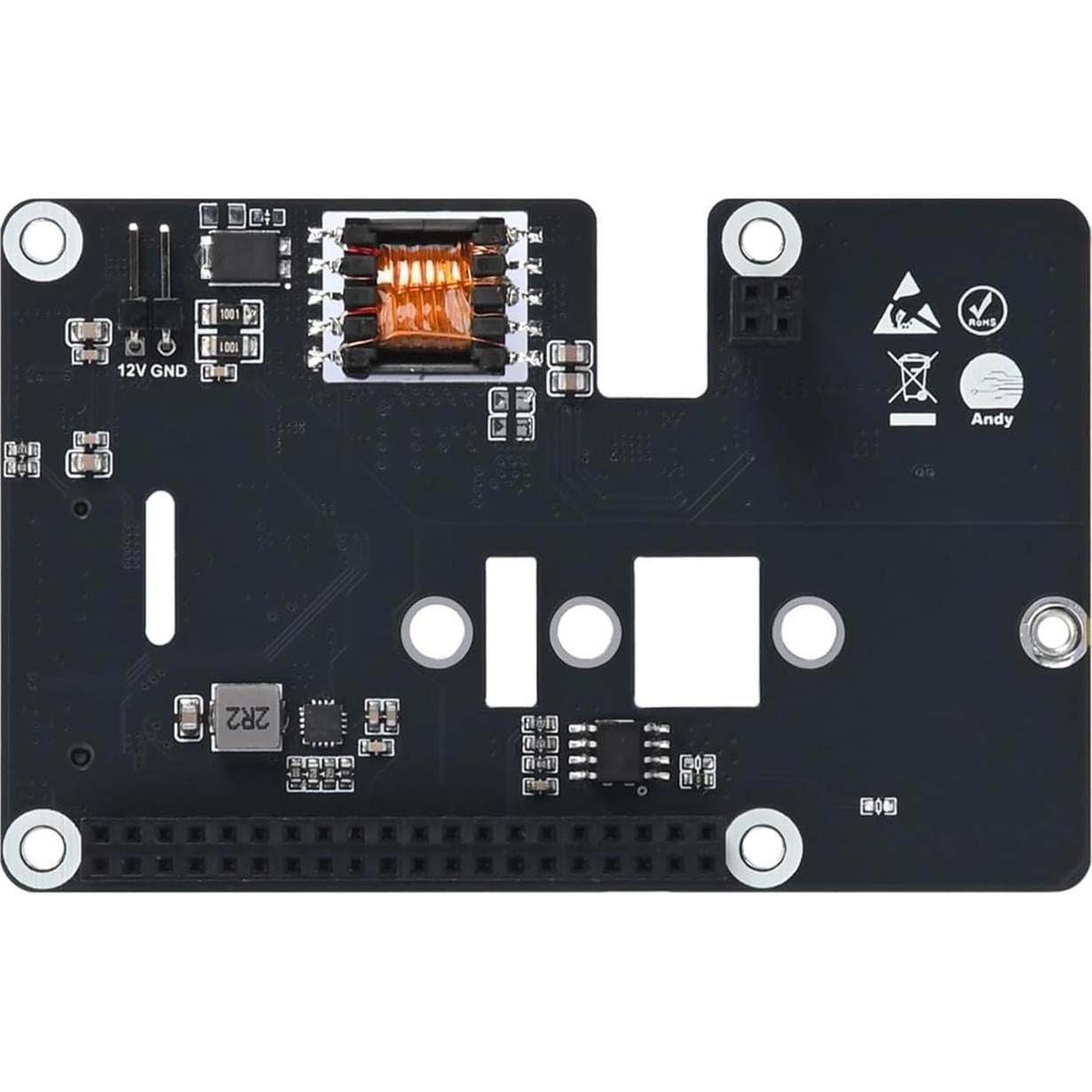 Placa de Expansión M.2 NVMe PoE HAT+ Xicoolee para Raspberry Pi 5