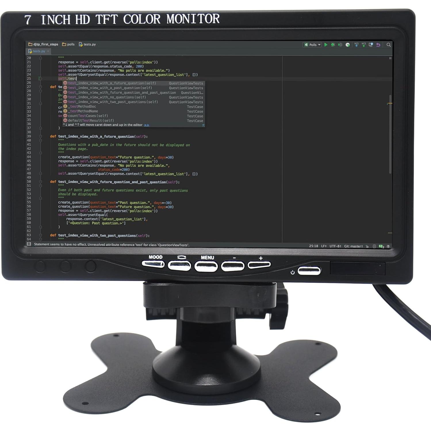 Monitor LCD TFT 7" Padarsey HDMI 1024x600 para Raspberry Pi