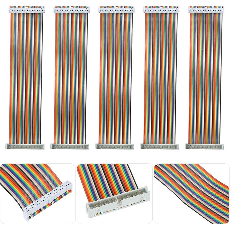 5 Cables GPIO Macho a Hembra 40pin 20cm para Raspberry Pi