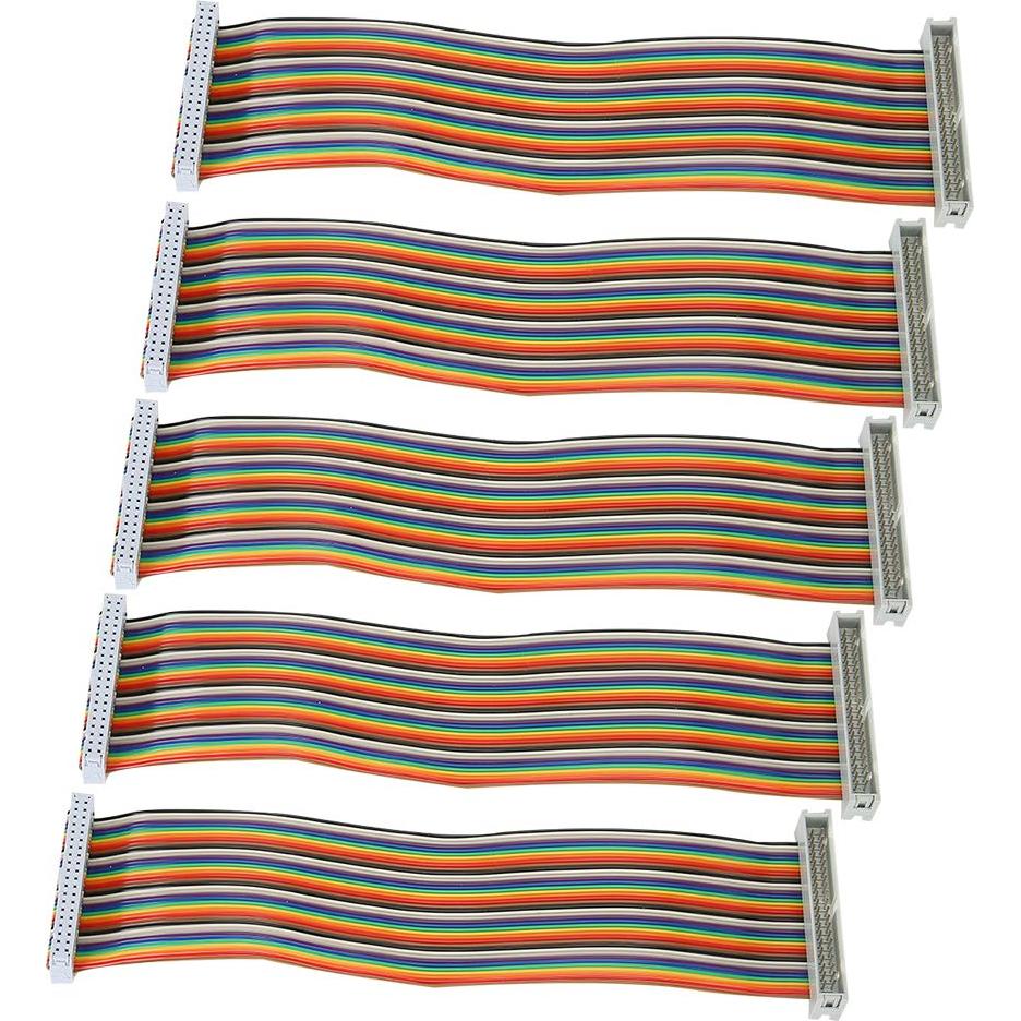 5 Cables GPIO Macho a Hembra 40pin 20cm para Raspberry Pi