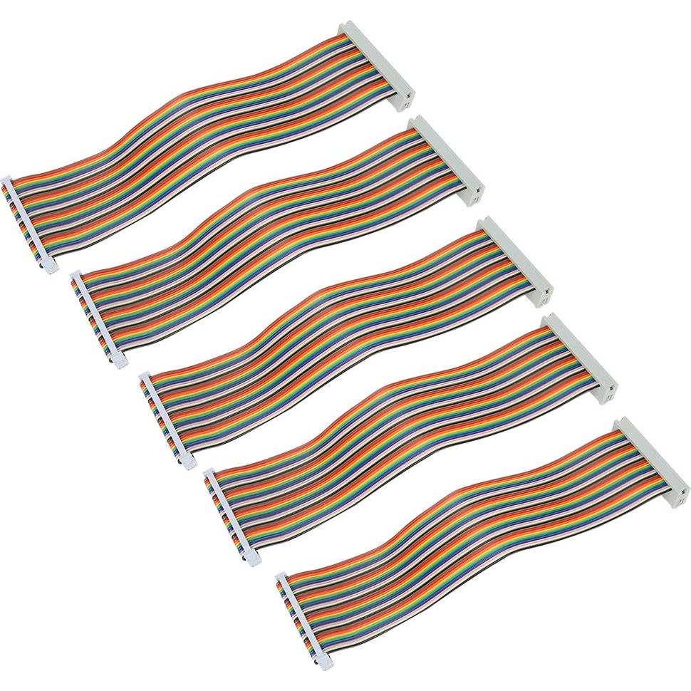 5 Cables GPIO Macho a Hembra 40pin 20cm para Raspberry Pi