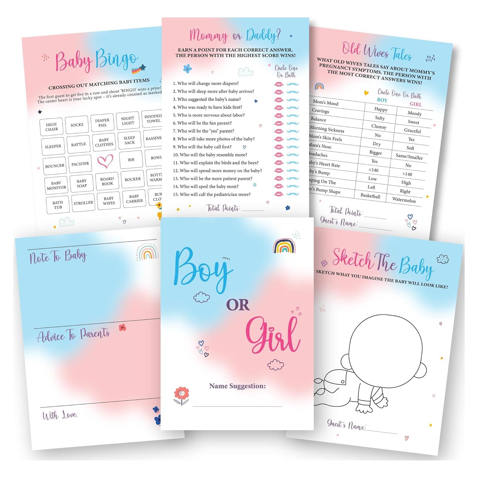 Juego de Revelación de Género para Baby Shower - Excool Club