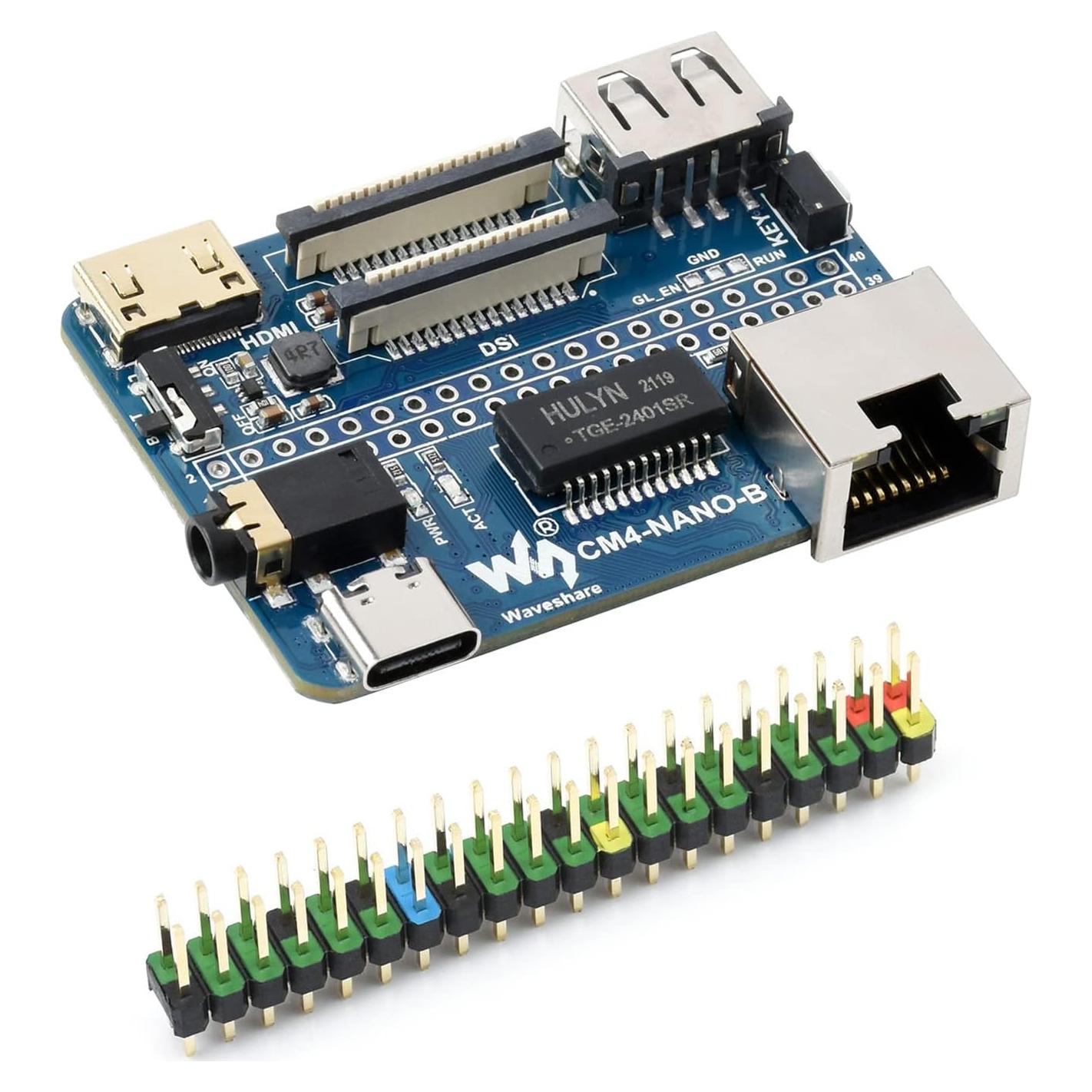 Placa Base Waveshare CM4-NANO-B para Raspberry Pi Compute Module 4