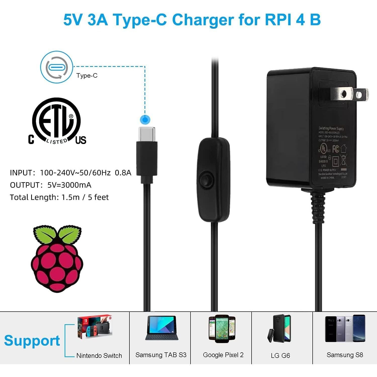 Kit de Inicio Raspberry Pi 4B Marstudy 8GB RAM 128GB microSD