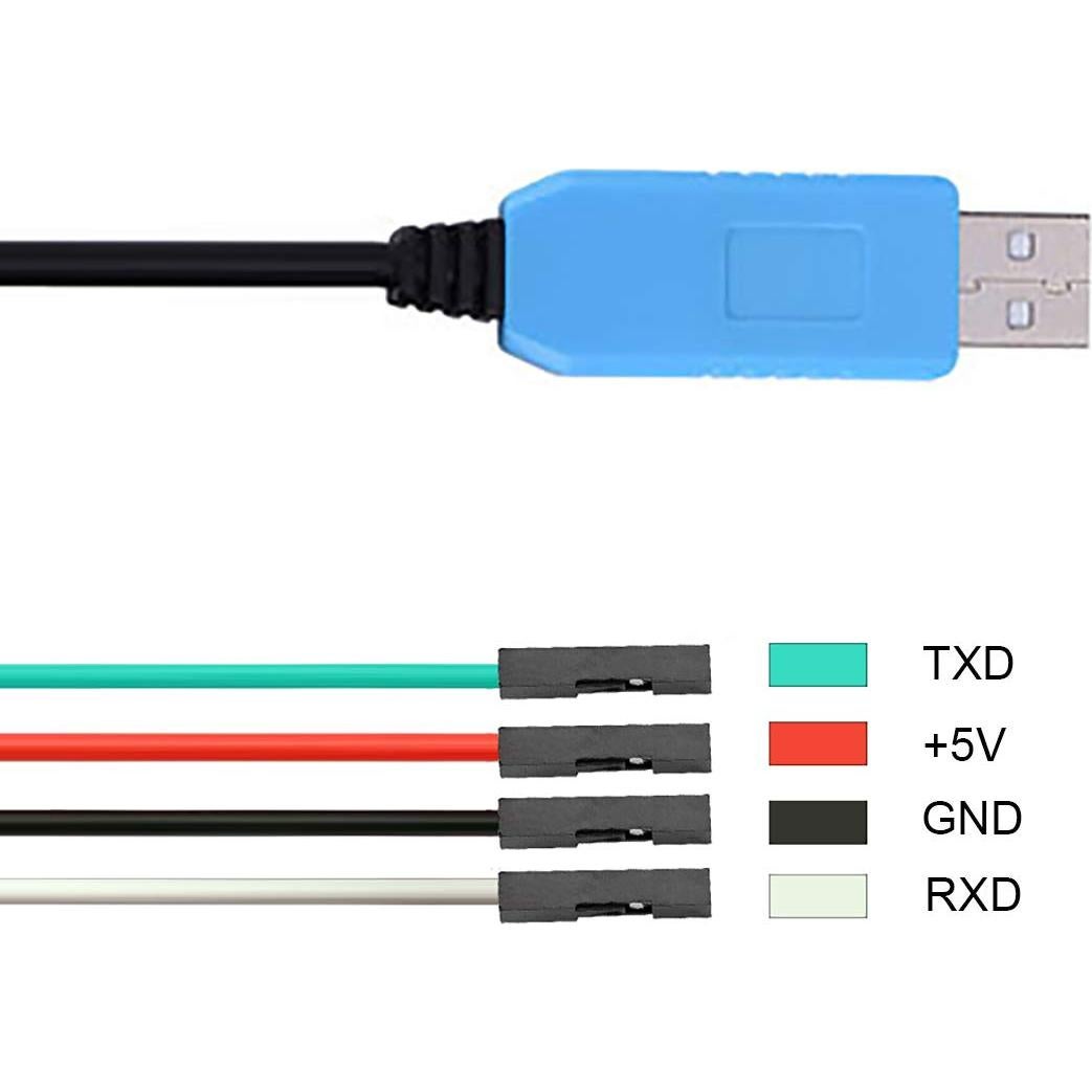 Cable Serial USB a TTL PL2303TA - Paquete de 3 Cables 150g