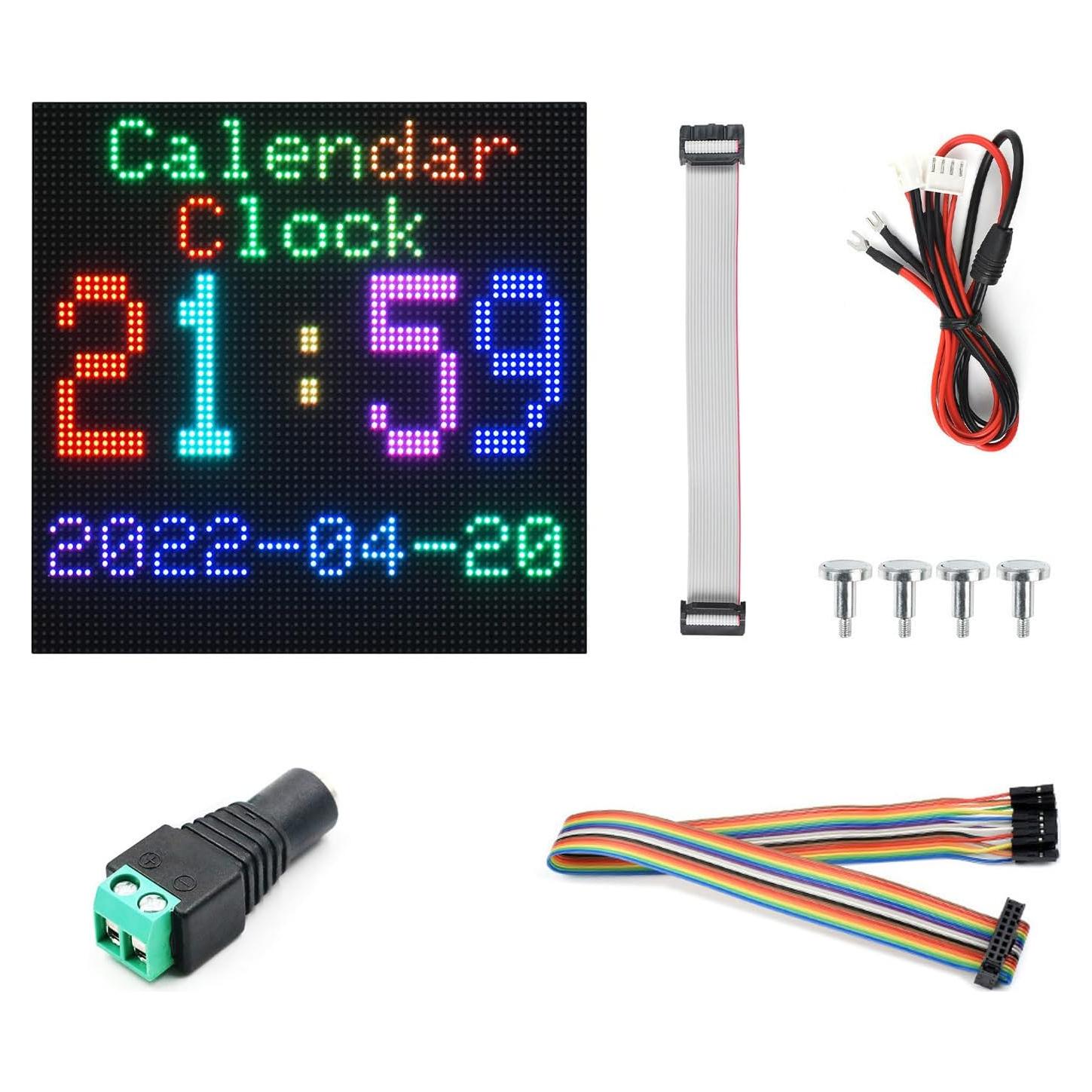 Panel LED RGB Onda 64x64 Píxeles 4096 LEDs Brillo Ajustable