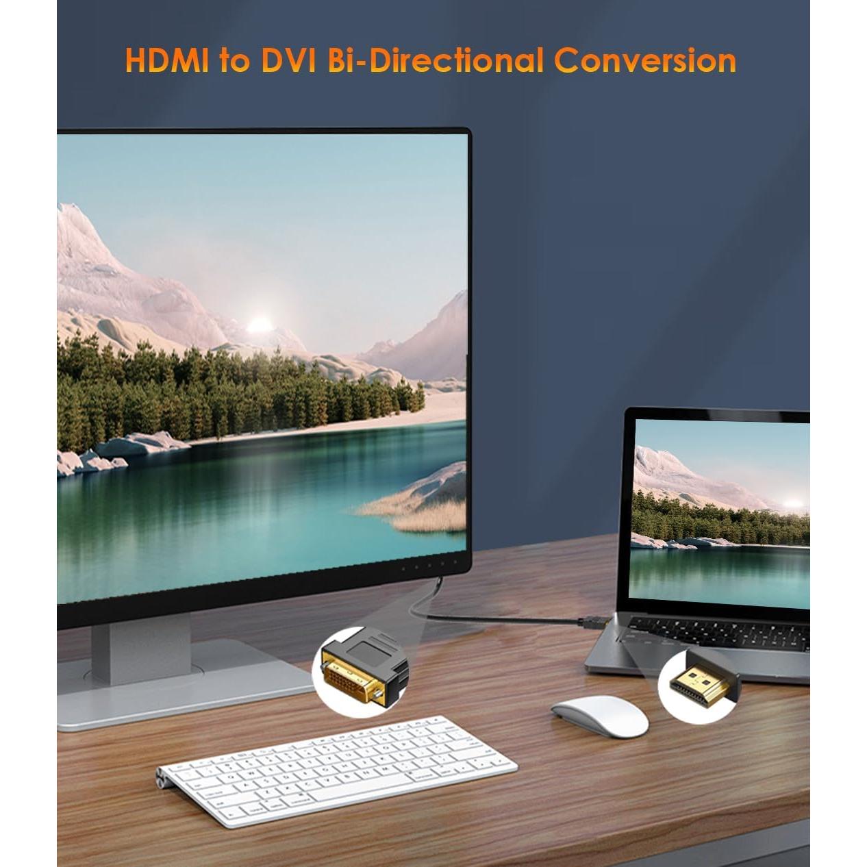 Cable Adaptador HDMI a DVI-D 1.5m Mepsies 1080p Full HD