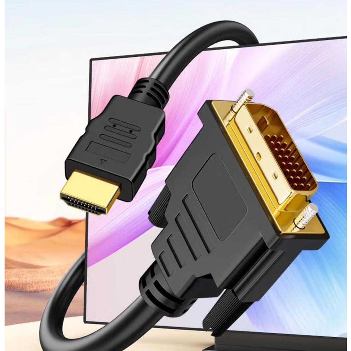 Cable Adaptador HDMI a DVI-D 1.5m Mepsies 1080p Full HD