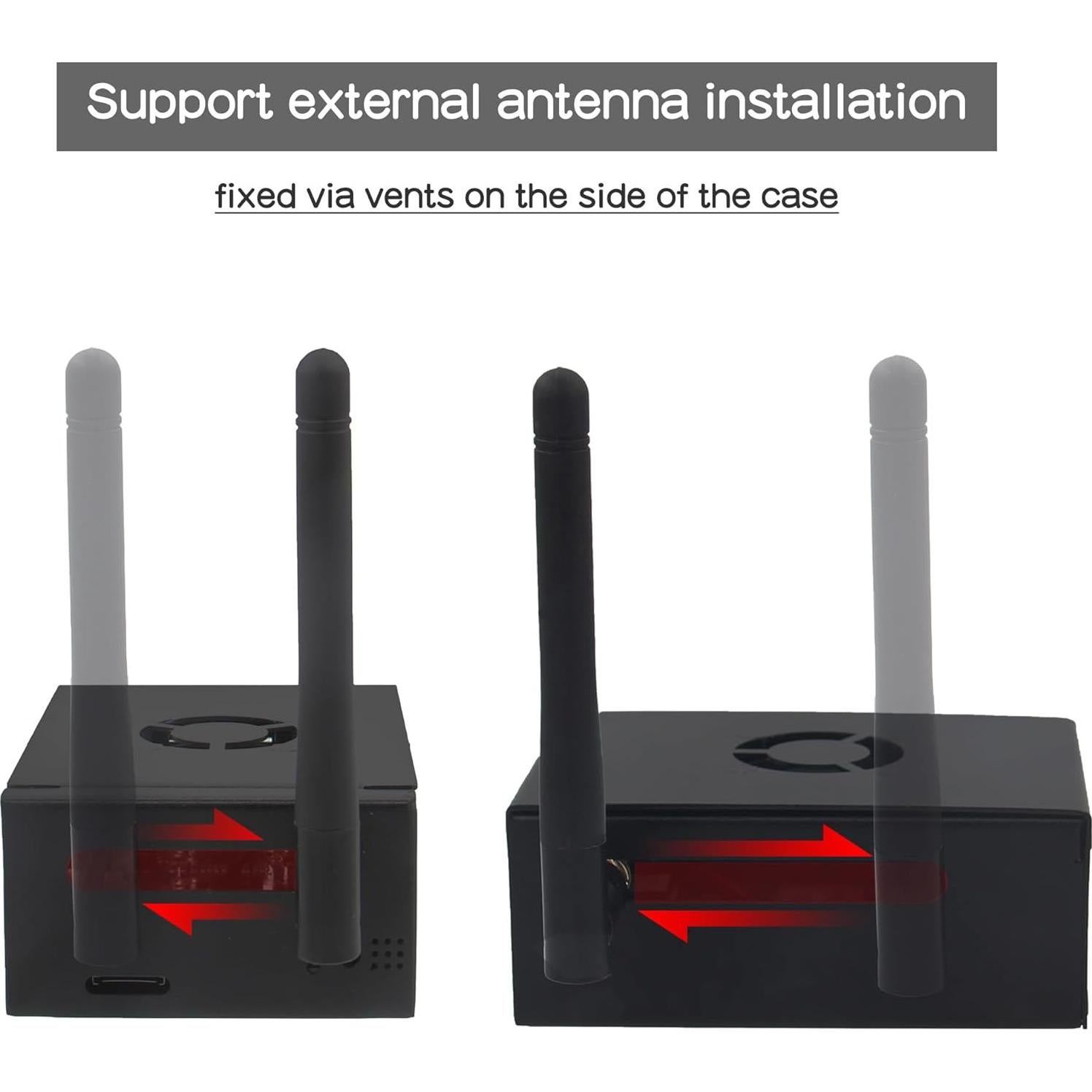 Caja de metal para Orange Pi 5 Pro N515 con ventilador y disipadores