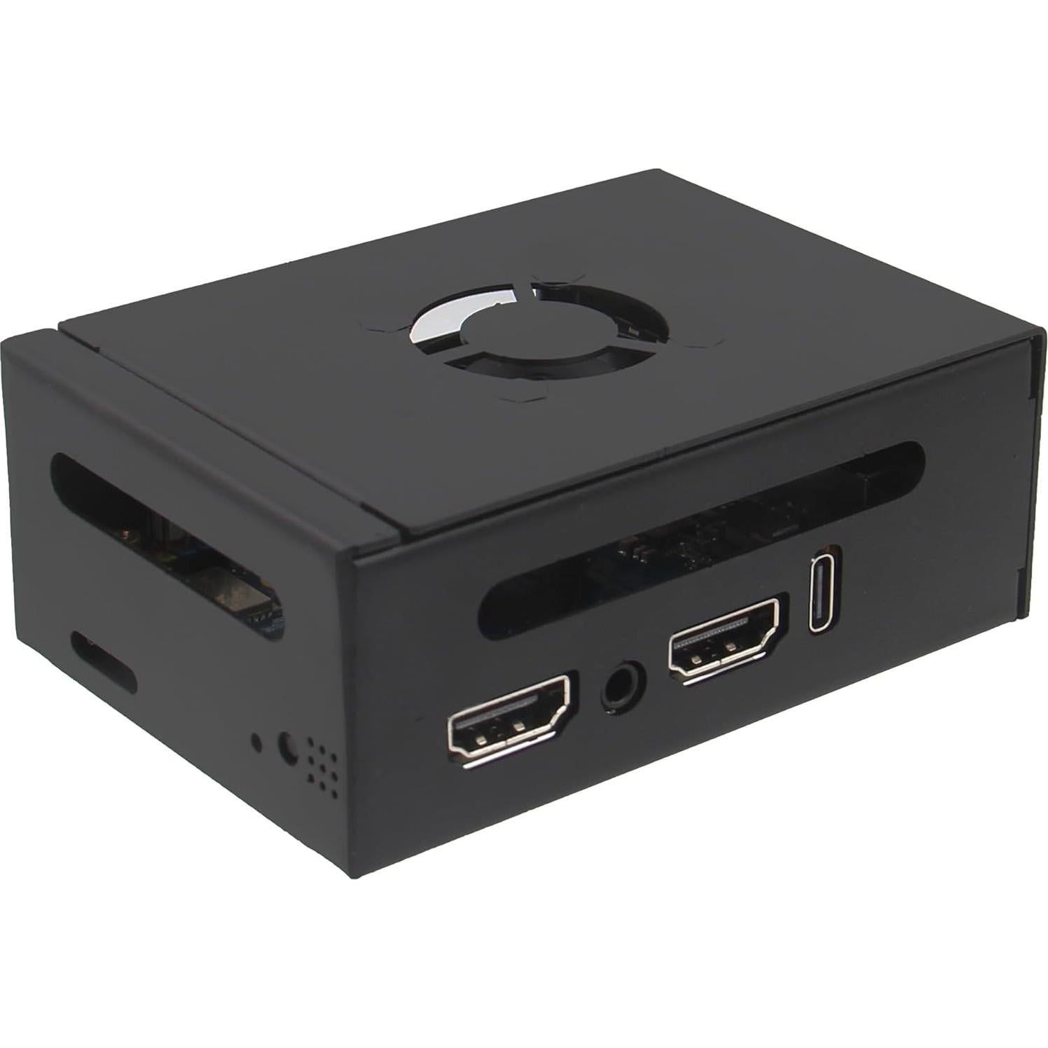 Caja de metal para Orange Pi 5 Pro N515 con ventilador y disipadores