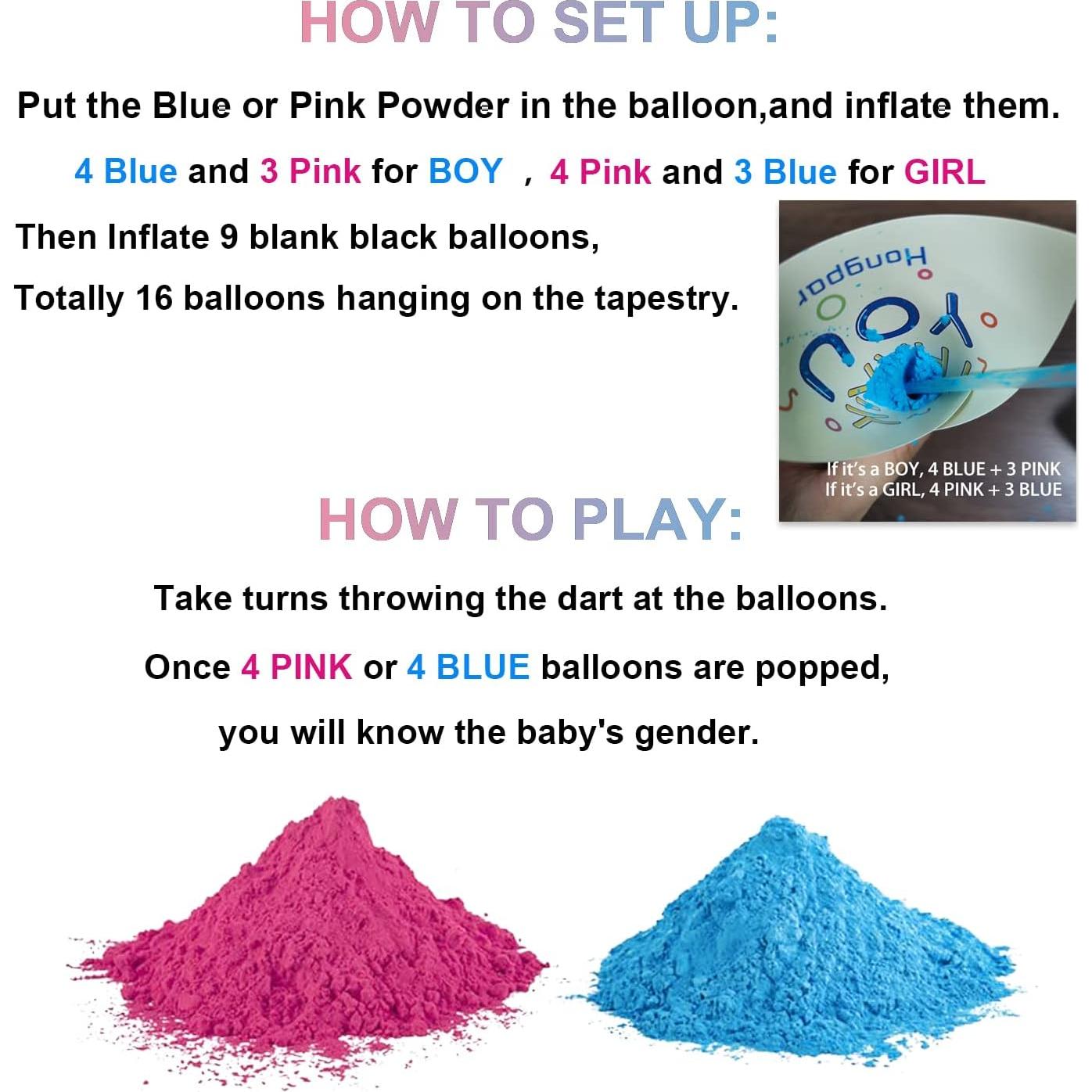 Juego de Dardos Revelación de Género - Hongpar - Kit Fiesta