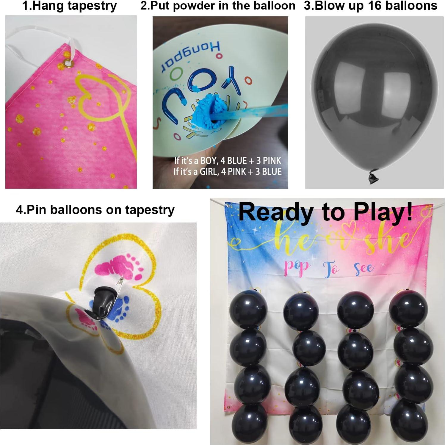 Juego de Dardos Revelación de Género - Hongpar - Kit Fiesta