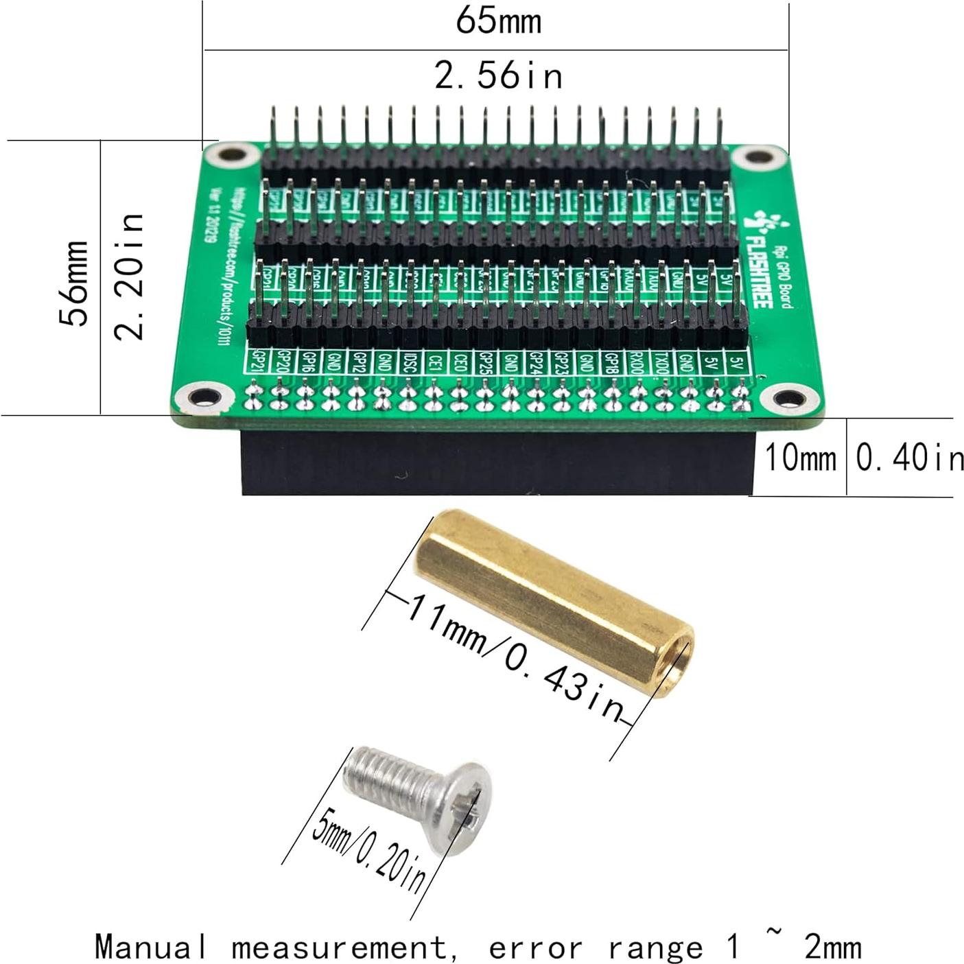 Módulo de extensión GPIO Jujinglobal para Raspberry Pi 3/2 B+ Zero