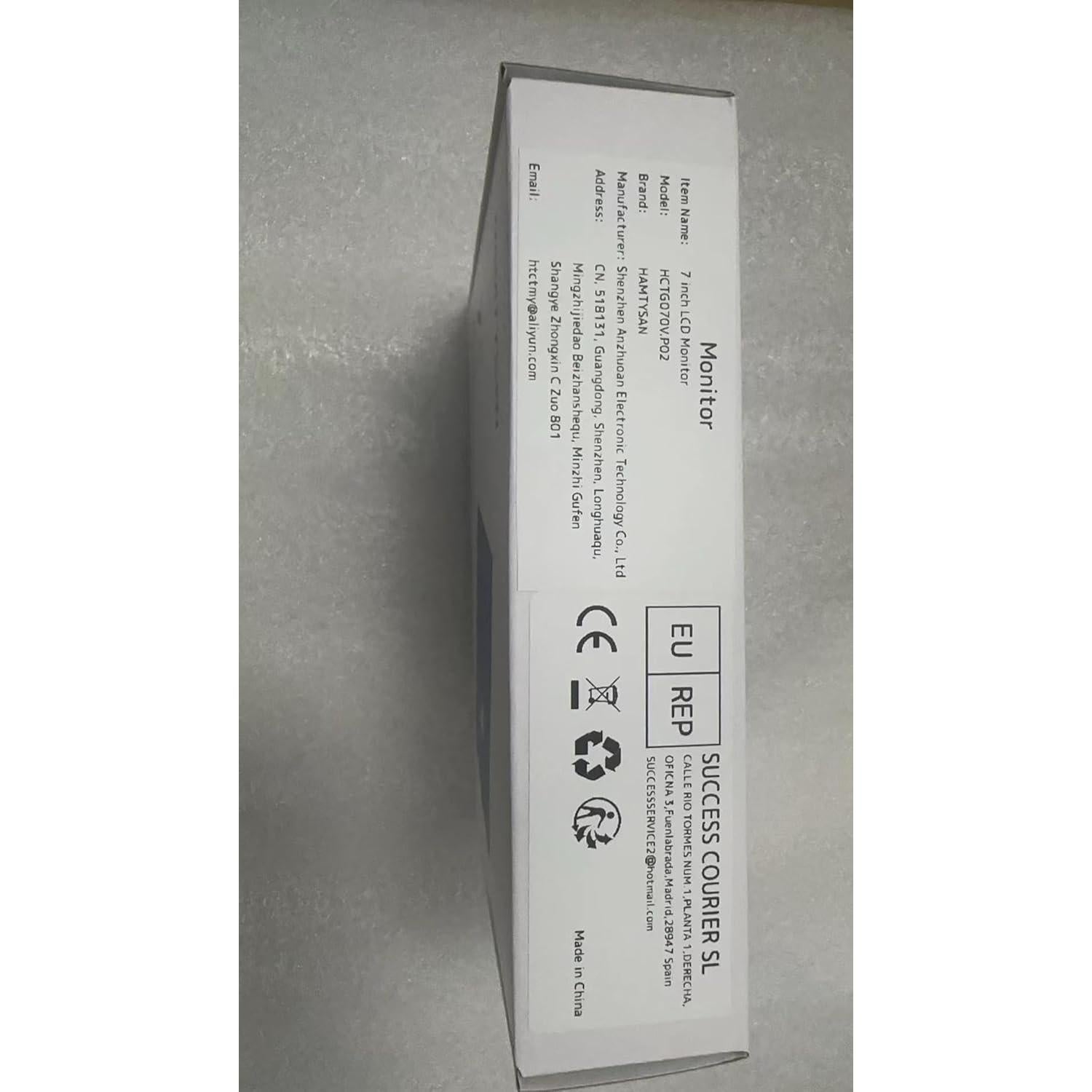 Monitor LCD 7" HAMTYSAN HDMI 800x480 para Raspberry Pi