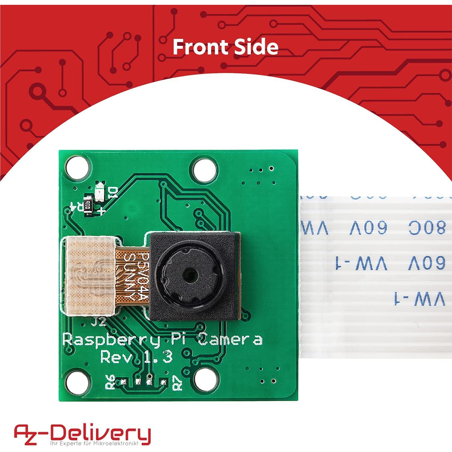Cámara HD 5MP AZ-Delivery para Raspberry Pi con cable 15cm