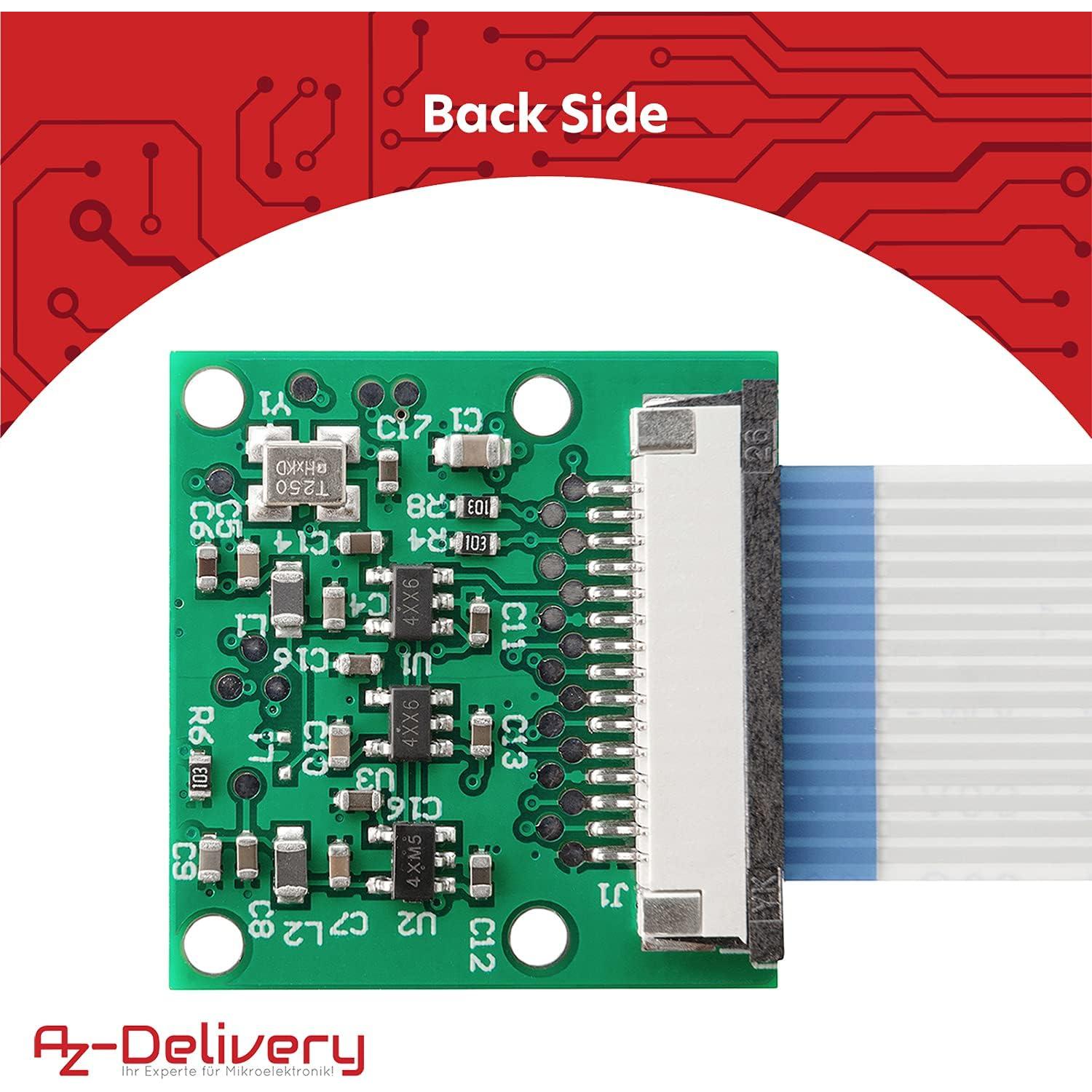 Cámara HD 5MP AZ-Delivery para Raspberry Pi con cable 15cm