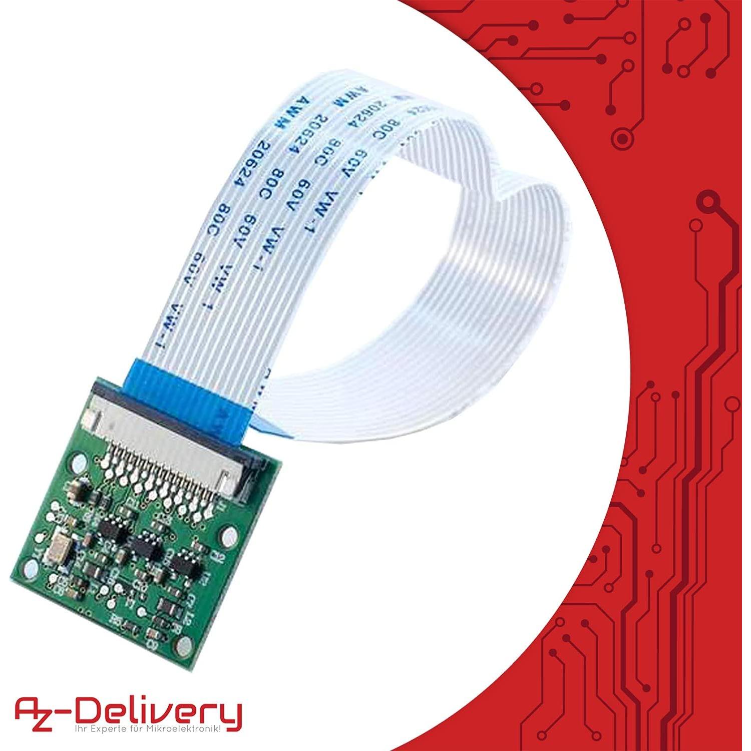 Cámara HD 5MP AZ-Delivery para Raspberry Pi con cable 15cm