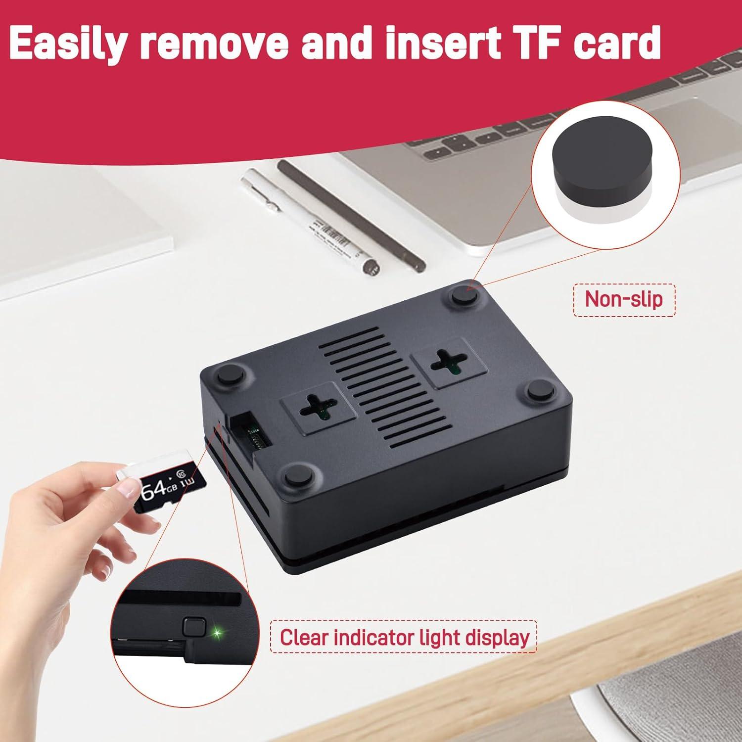 Caja GeeekPi para Raspberry Pi 5 con Disipador Armor Lite V5