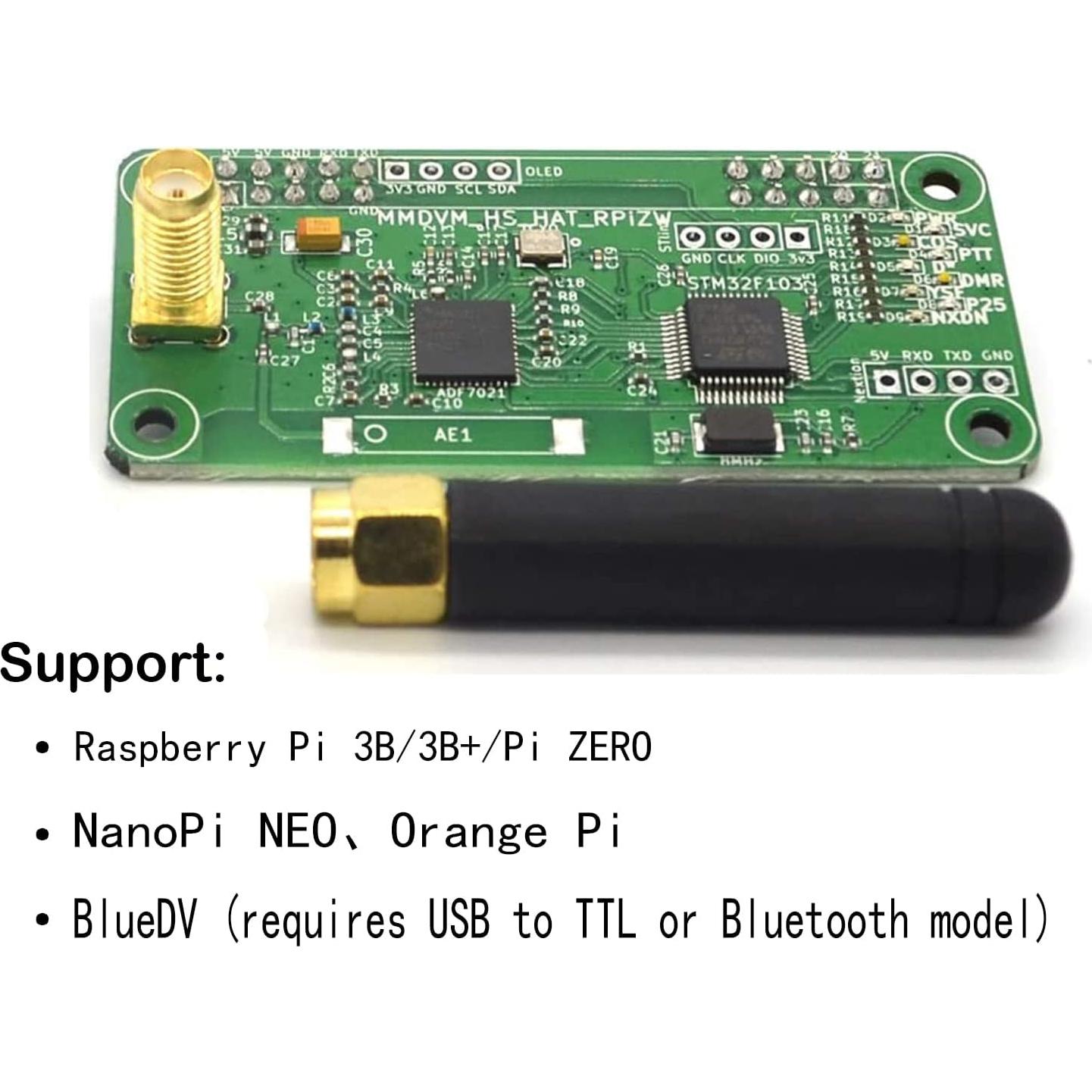 Placa MMDVM Hotspot GOOZEEZOO V1.5.2 UHF VHF para Raspberry Pi