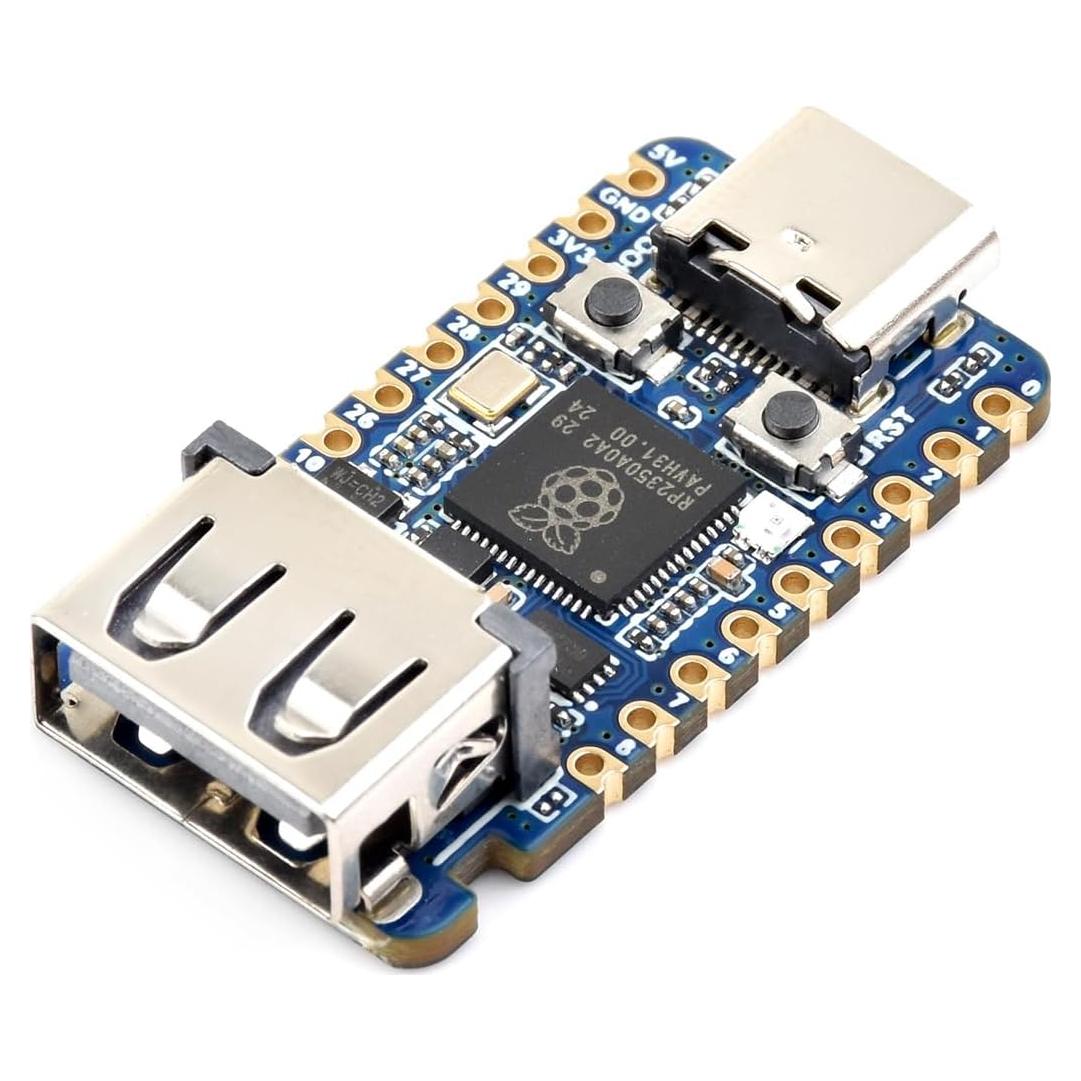 Placa de Desarrollo Mini USB Waveshare RP2350 - 150MHz, 2MB Flash