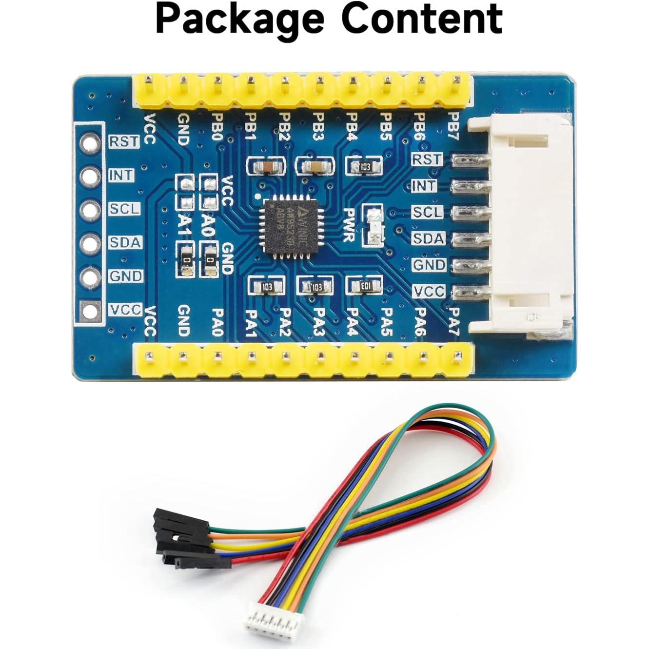 Placa de Expansión I2C Waveshare AW9523B para Raspberry Pi