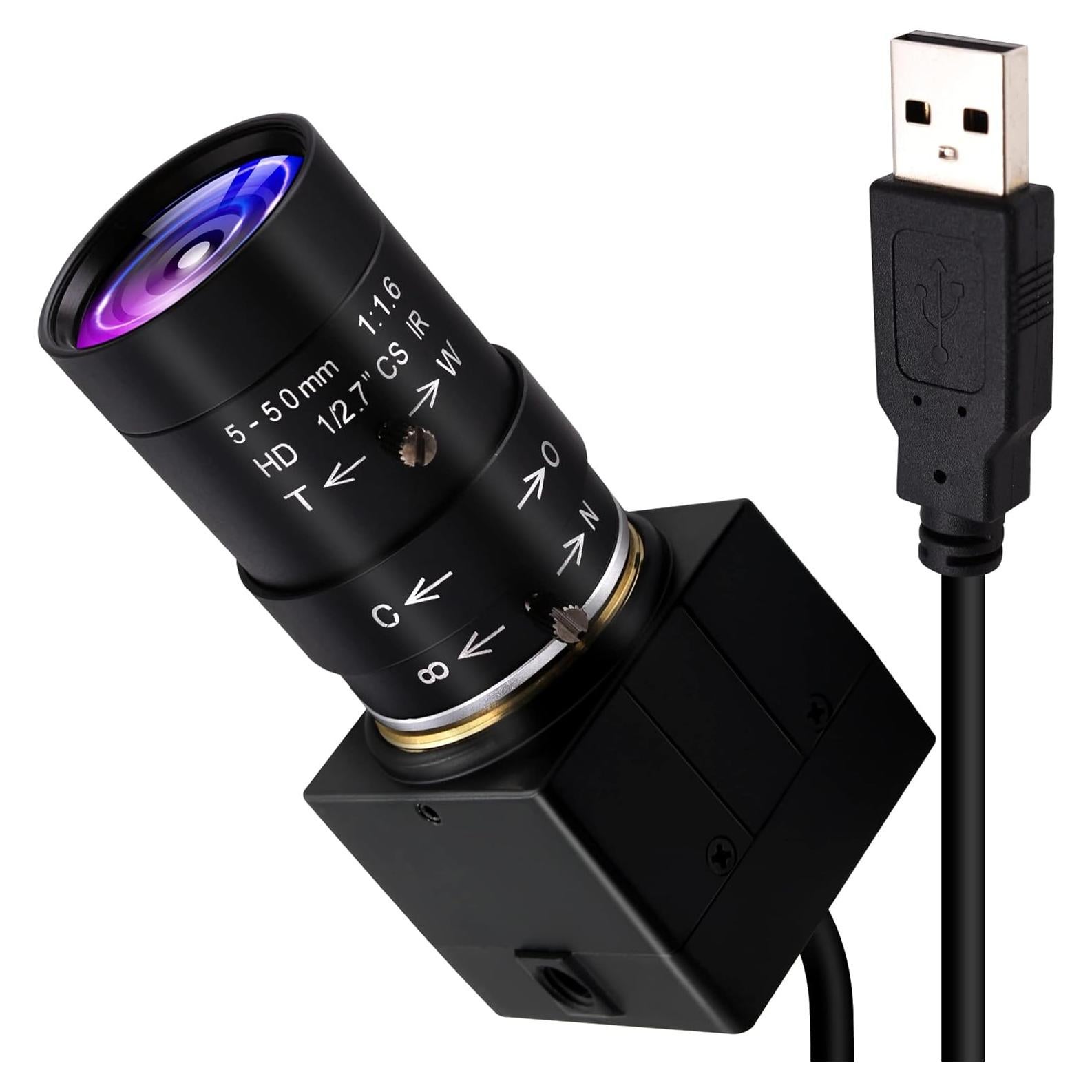 Cámara USB ALPCAM 2MP Full HD 1080P Lente Varifocal 5-50mm