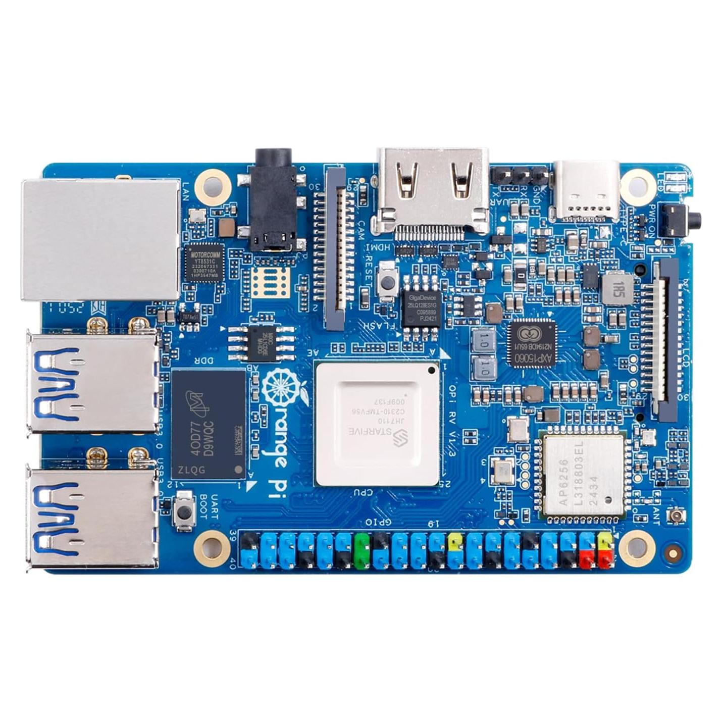 Placa de Desarrollo Orange Pi RV 4GB RISC-V 1.5GHz 4K