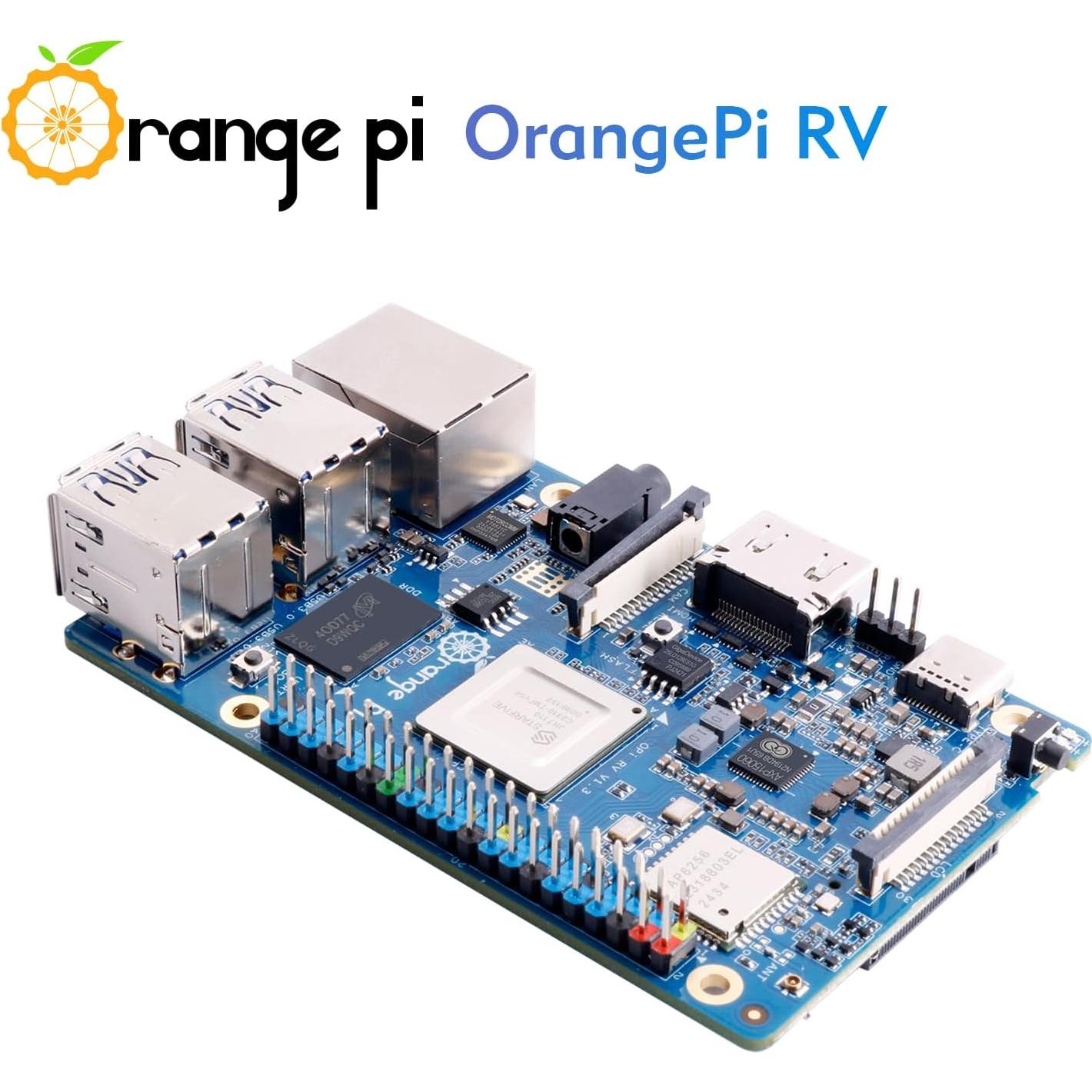 Placa de Desarrollo Orange Pi RV 4GB RISC-V 1.5GHz 4K