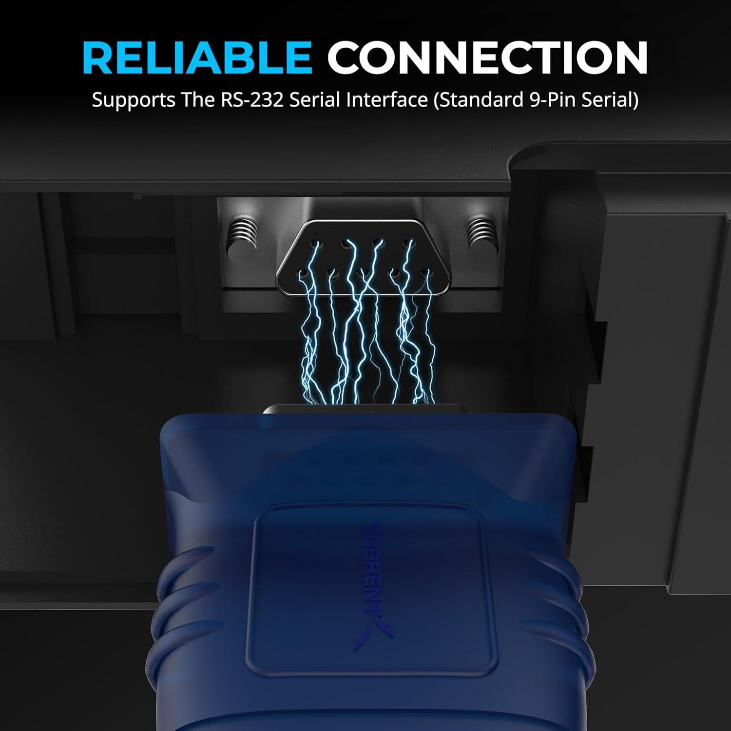 Convertidor USB 2.0 a Serial RS-232 SABRENT 0.76m