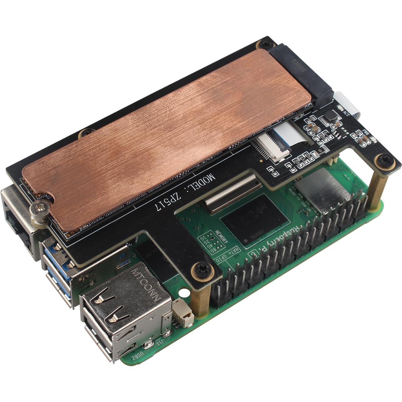 Disipador de Cobre M.2 ZDE con Almohadillas Térmicas 0.5/1mm