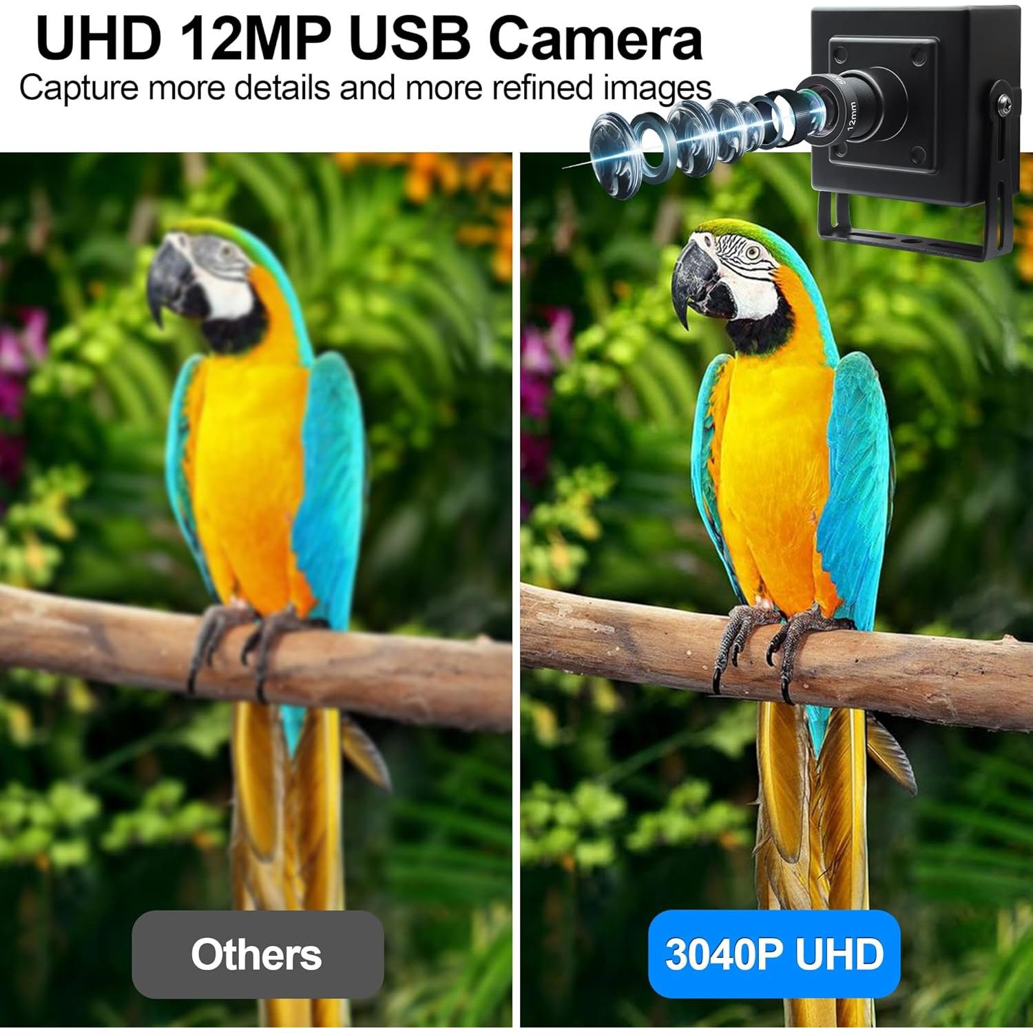 Cámara USB MMlove 12MP 1080P 120fps Plug & Play