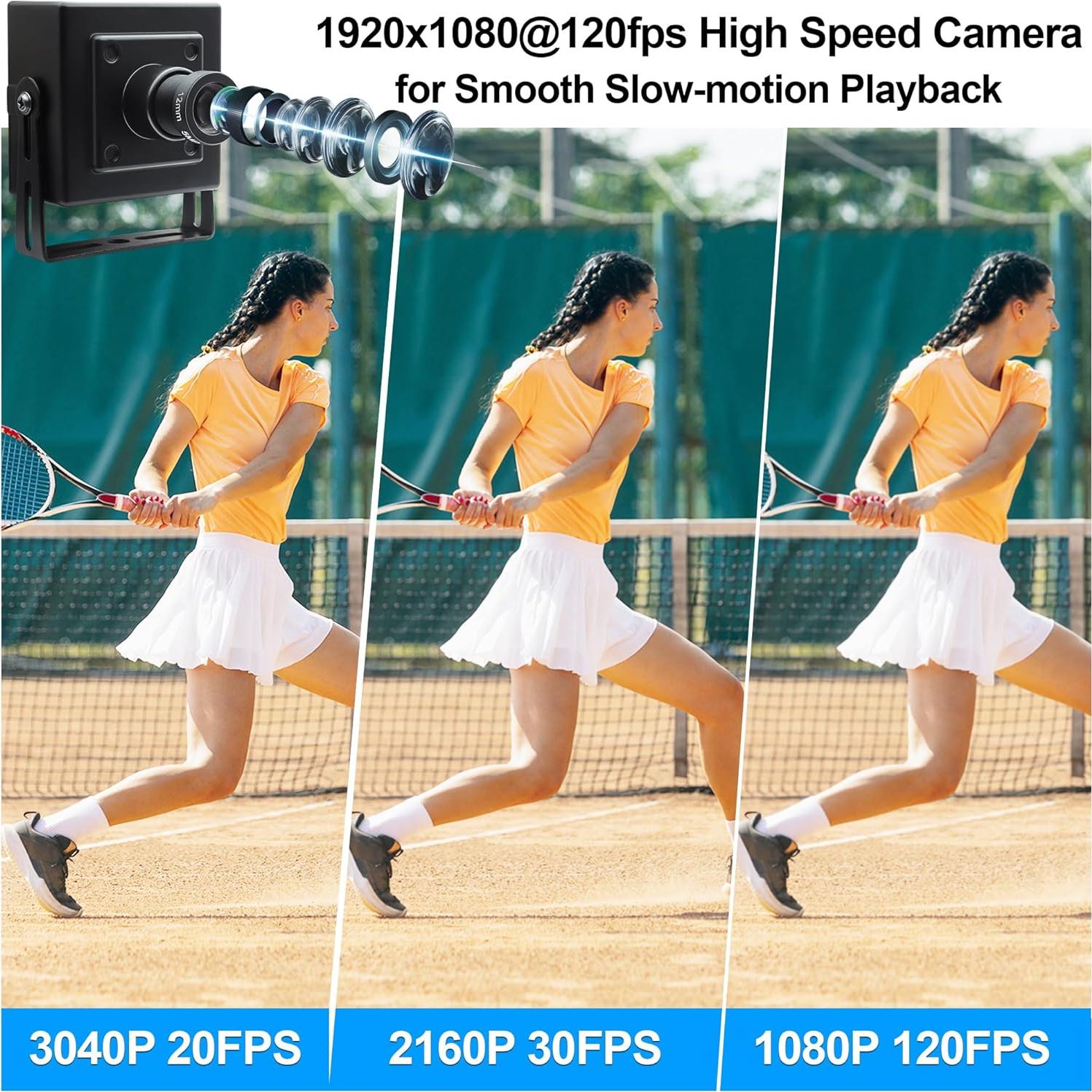 Cámara USB MMlove 12MP 1080P 120fps Plug & Play