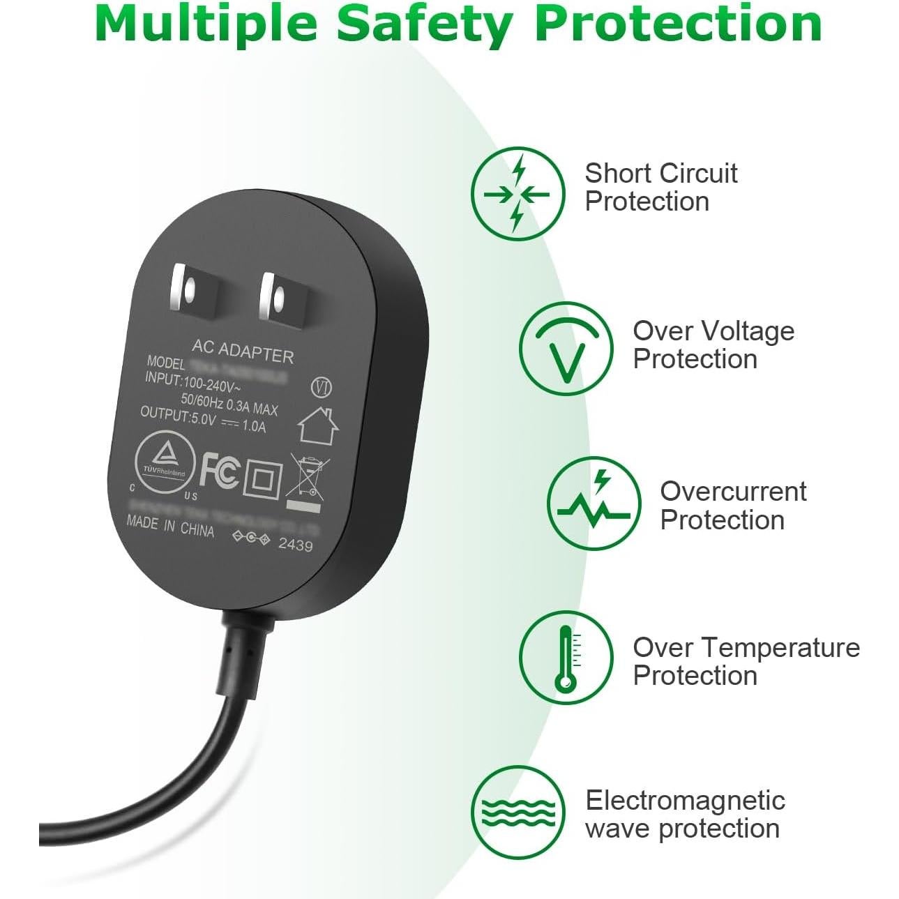Adaptador AC/DC 5V 1A 5W SHENZHEN TEKA para dispositivos