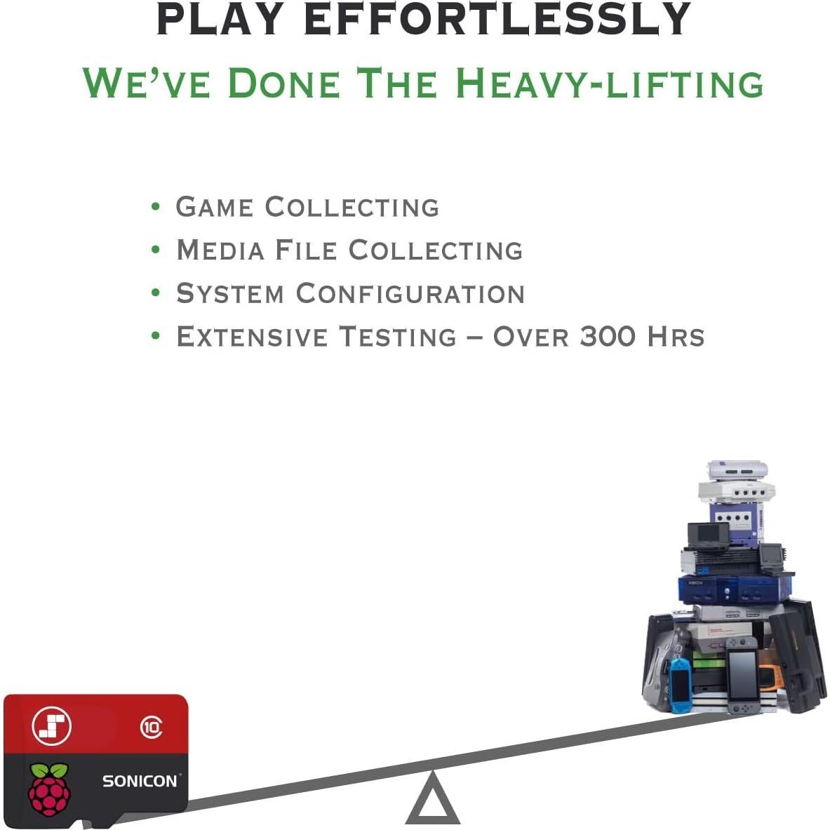 Tarjeta MicroSD 64GB Sonicon RetroPie para Raspberry Pi 5