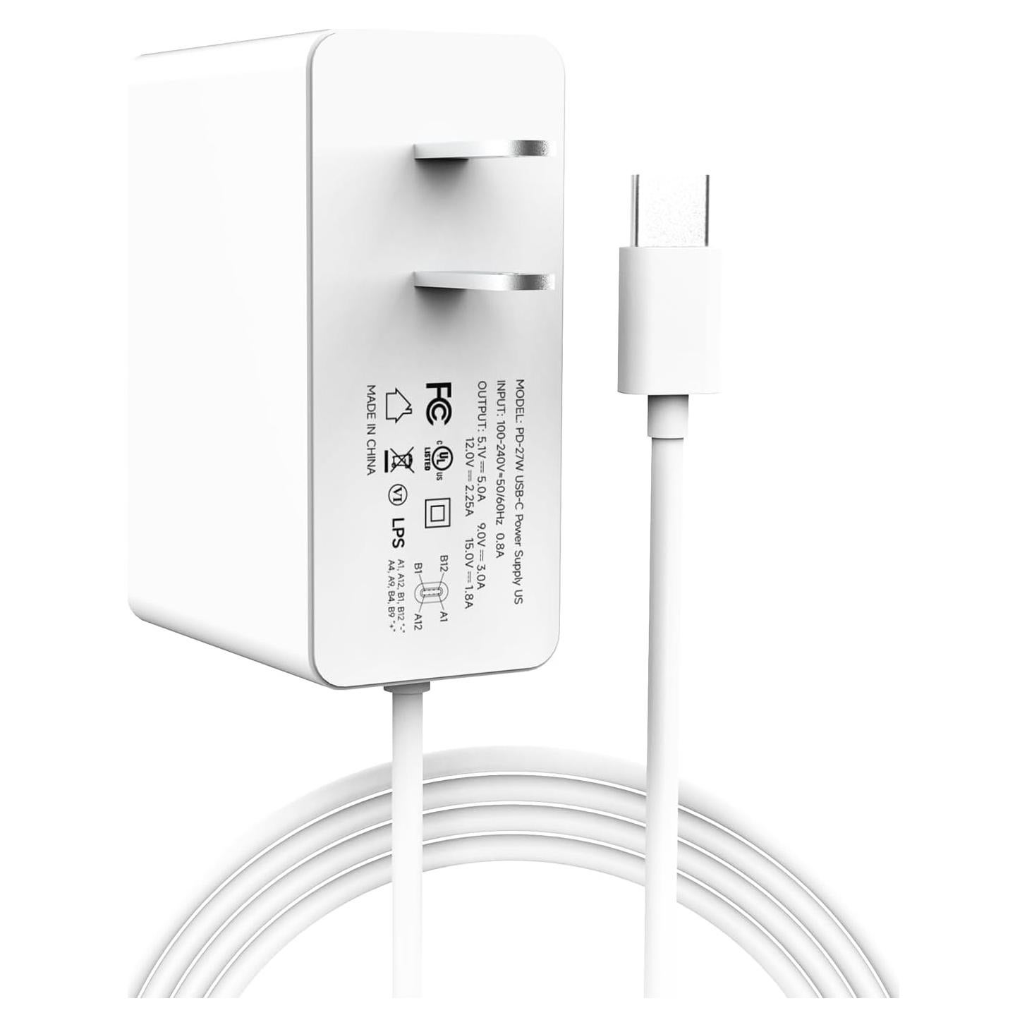 Fuente de Alimentación USB-C Yahboom 27W para Raspberry Pi 5