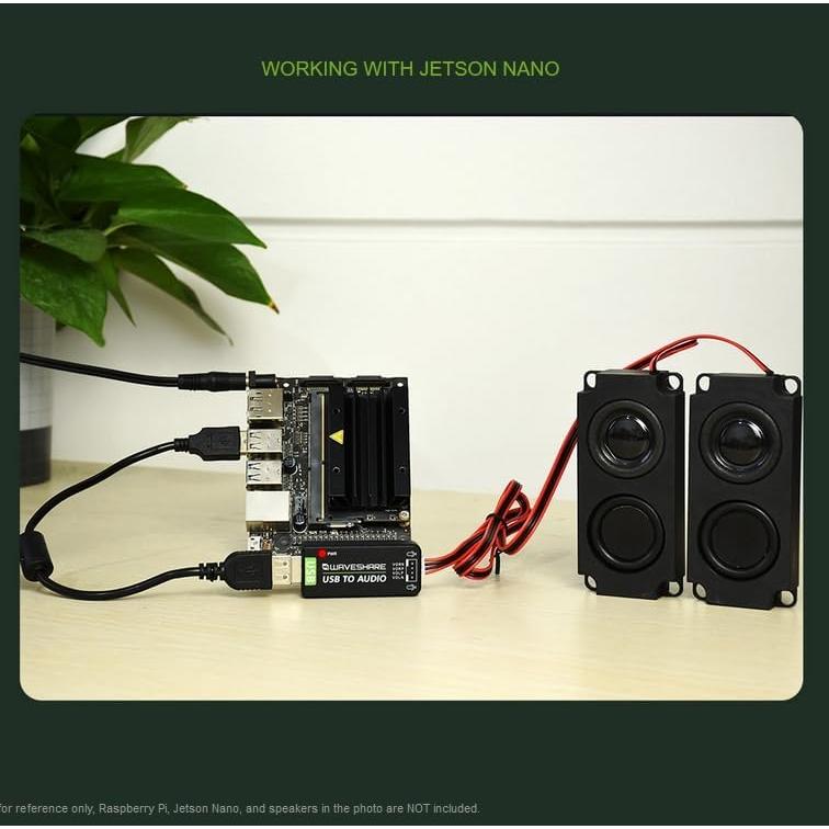 Tarjeta de Sonido USB Wonrabai con Altavoz 5W y Micrófono